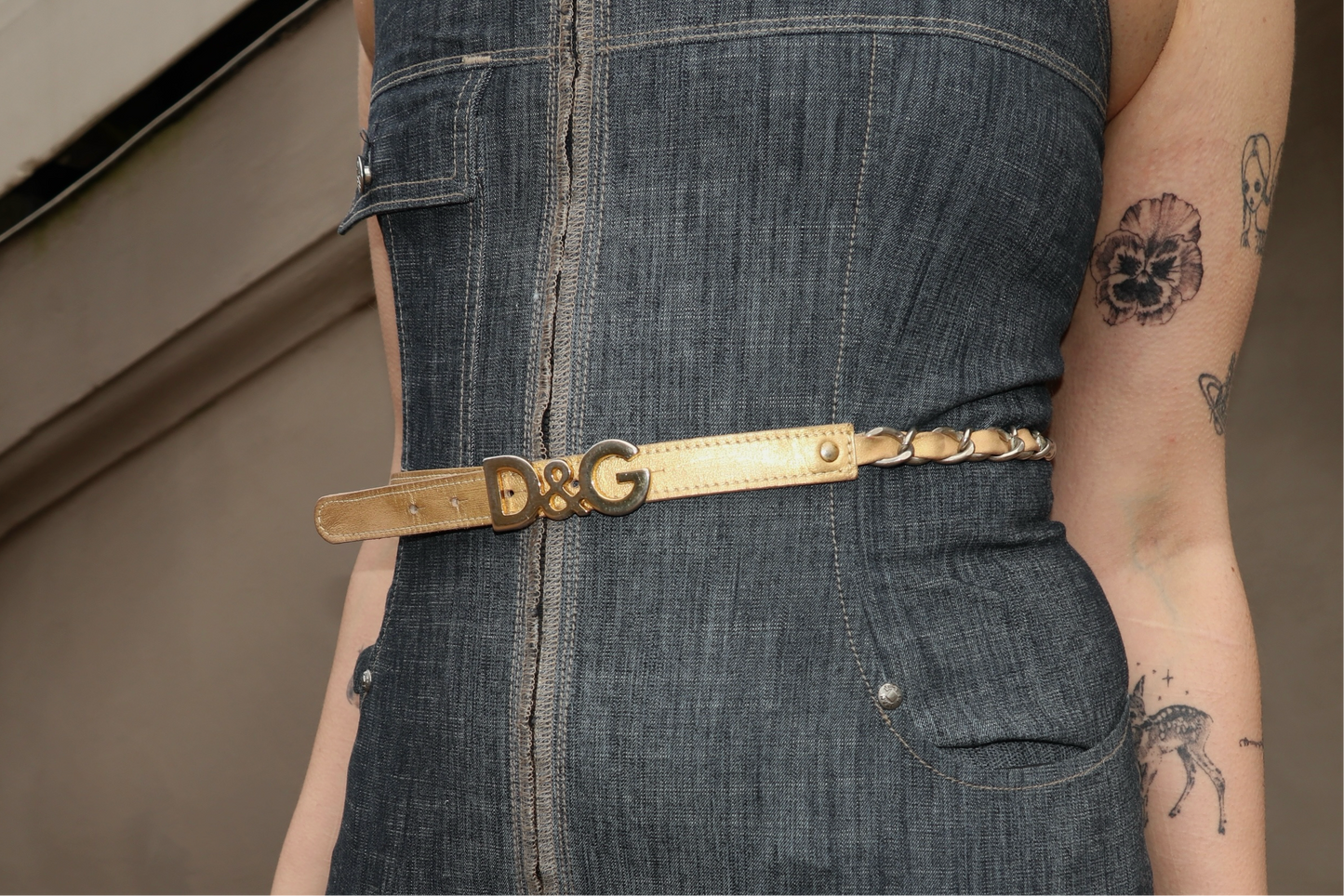 Dolce & Gabbana golden chain belt