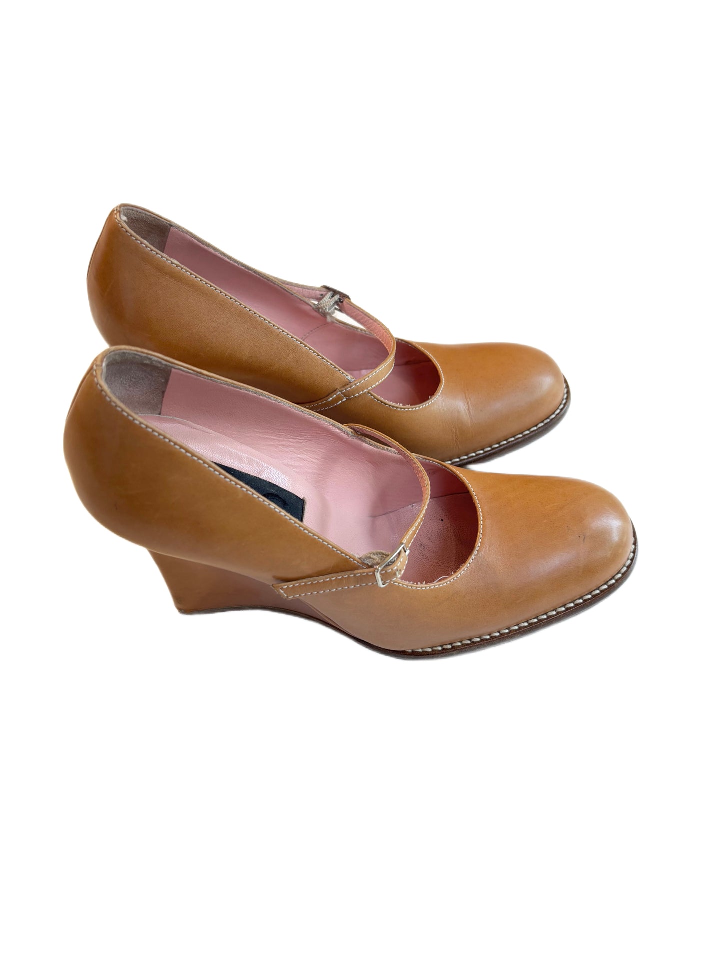 D&G Mary Jane Leather Wedges early 2000s