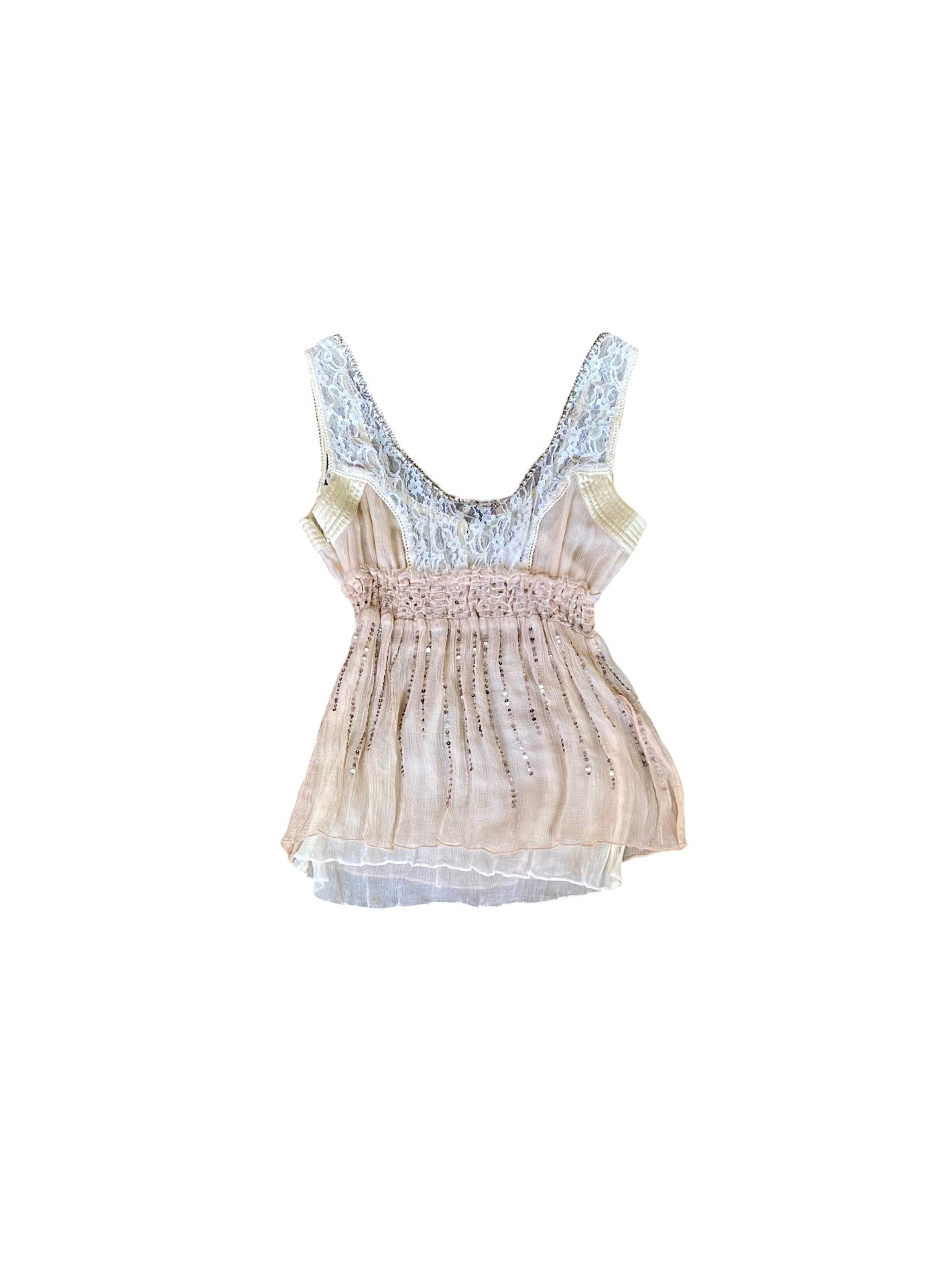Romantic Silk and Sequin top