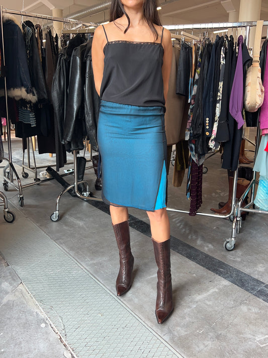 Versus by Gianni VERSACE flowy silk skirt