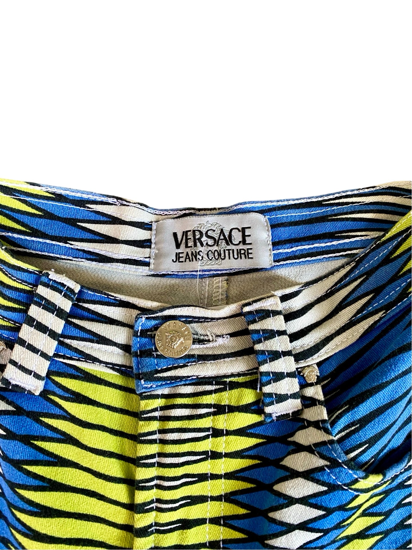 Versace Patterned Jeans Y2K