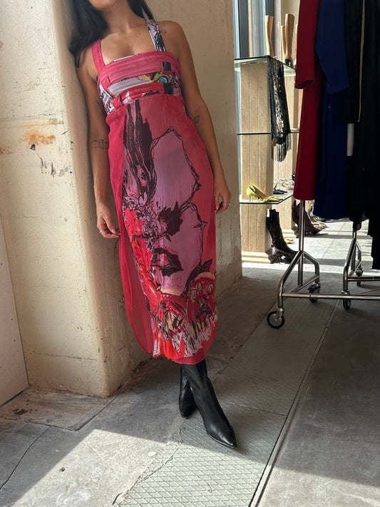 Save The Queen multi fabric layered dress