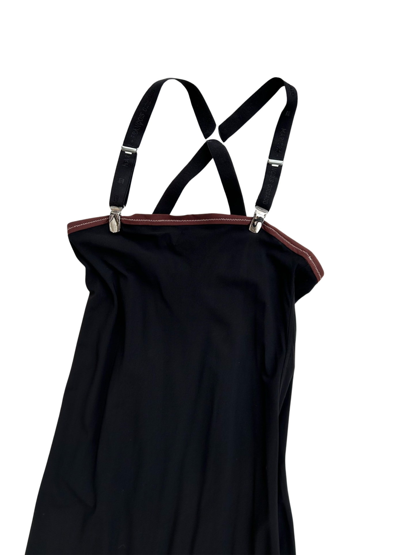 Marithe + Francois Girbaud dungaree maxi dress