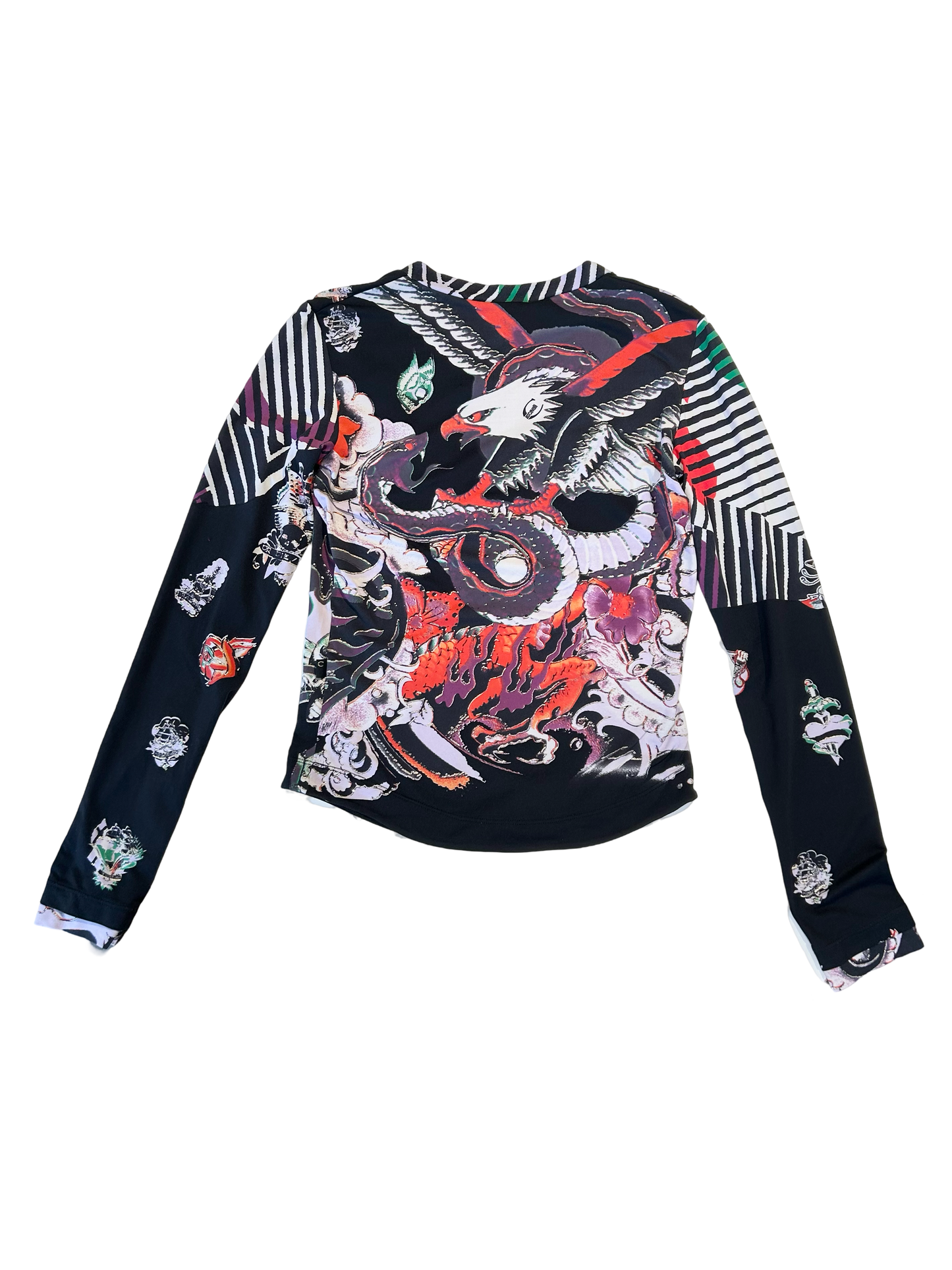 Just Cavalli grunge print top