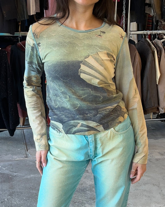 Gorgeous Venus archival Botticelli Top