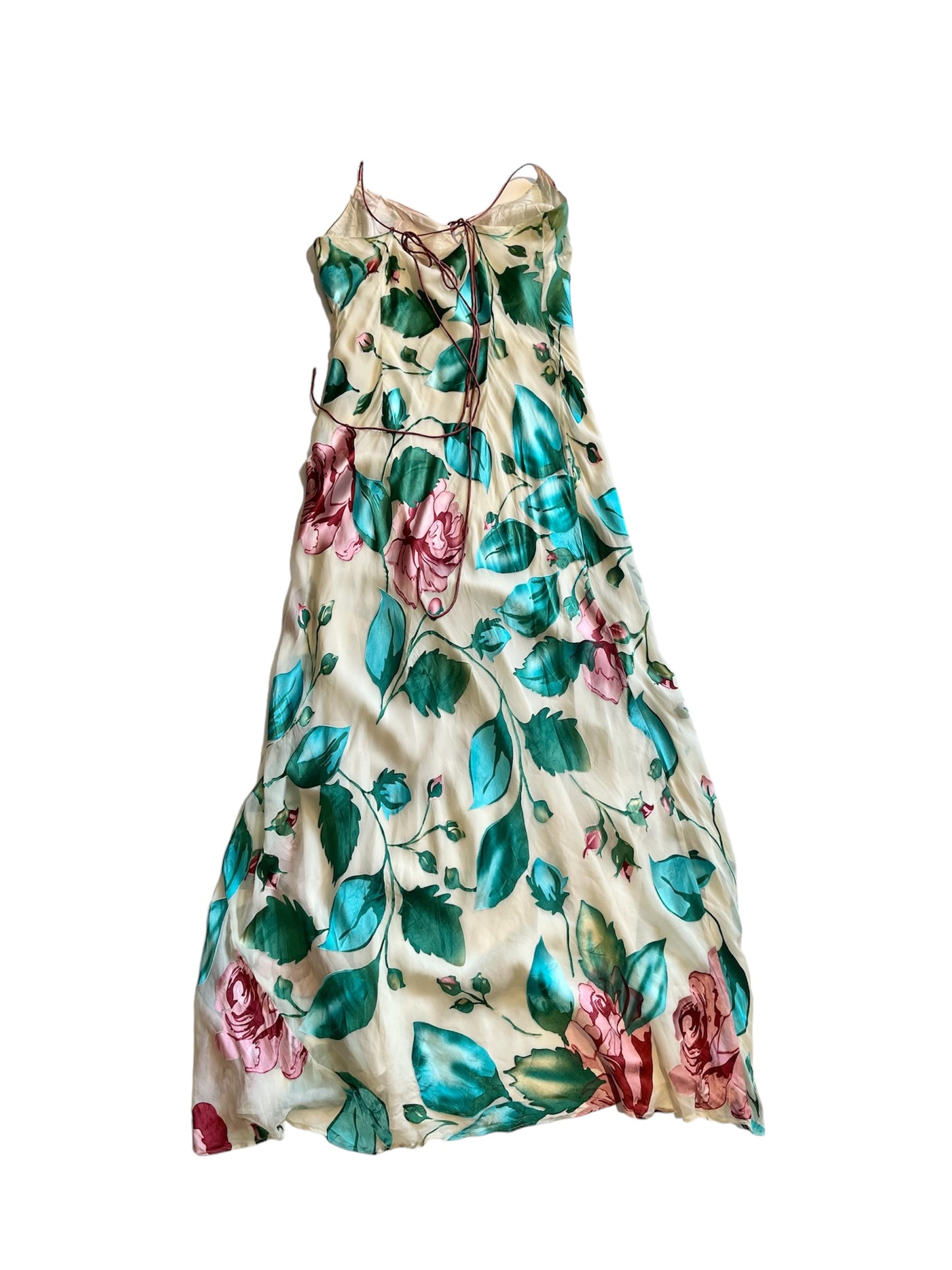 Dreamy floral silk dress