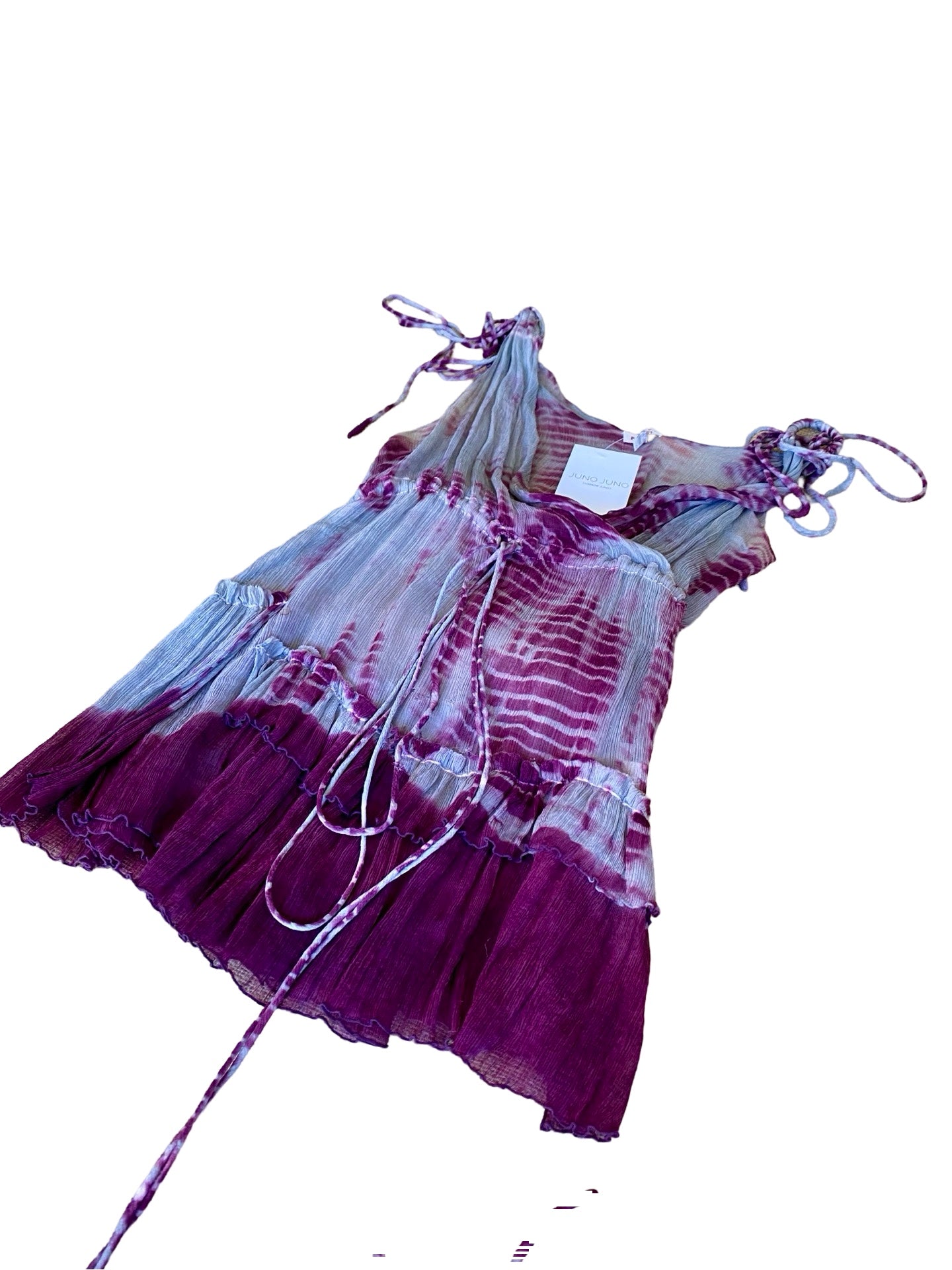 Tie-Dye Silk Top Y2K