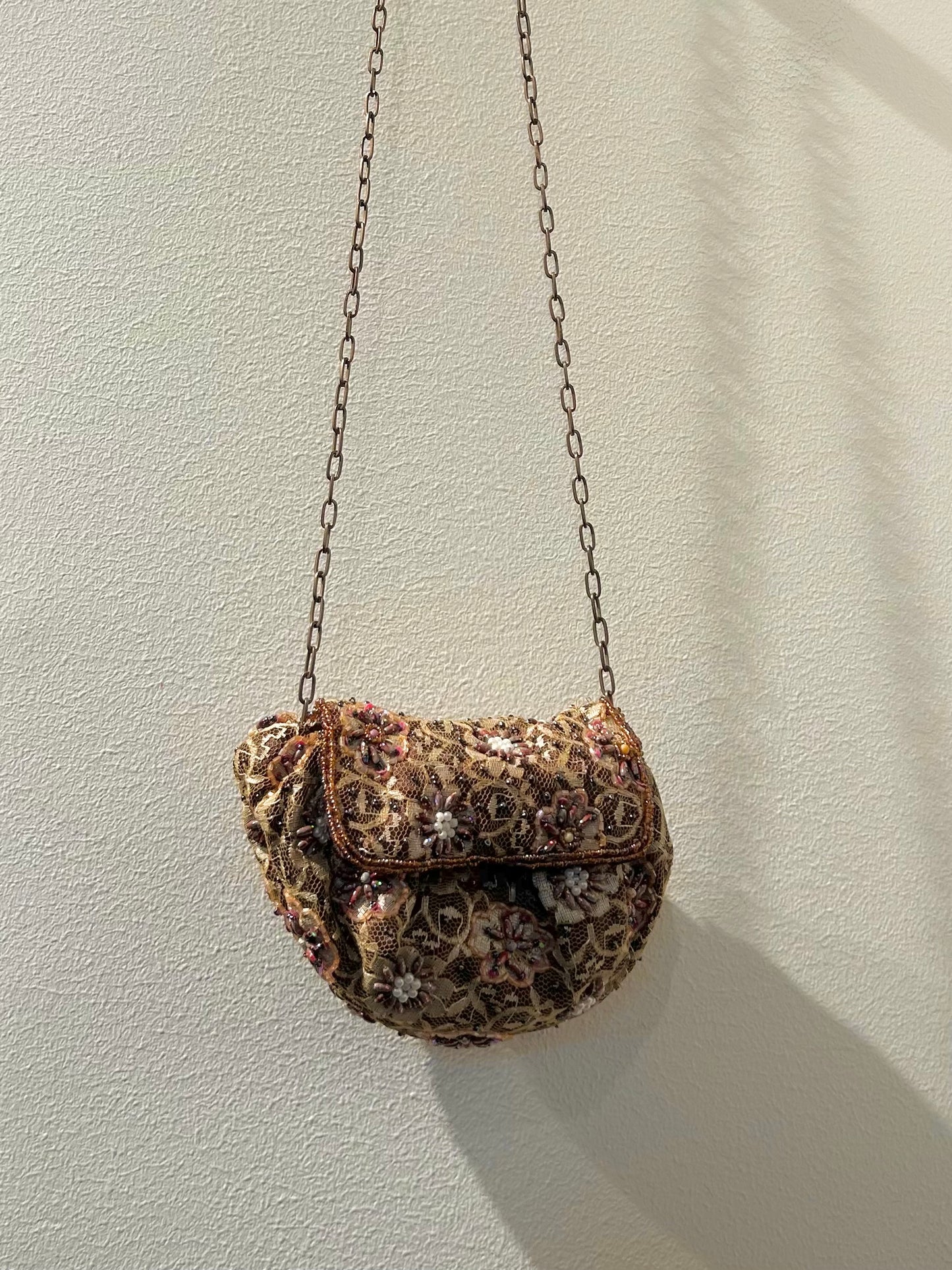 Italian vintage embellished chain bag