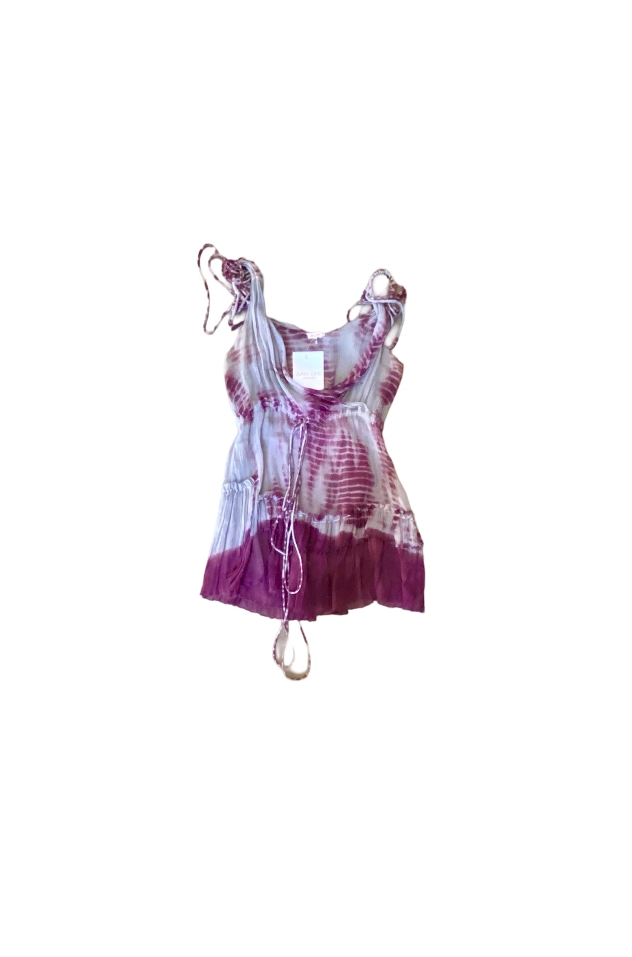 Tie-Dye Silk Top Y2K