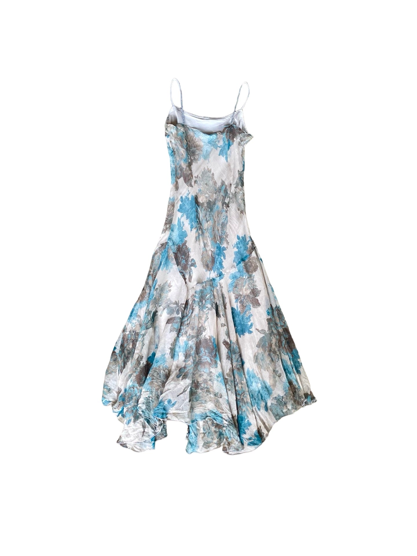 Cristina Gavioli Floral Silk Dress Y2K