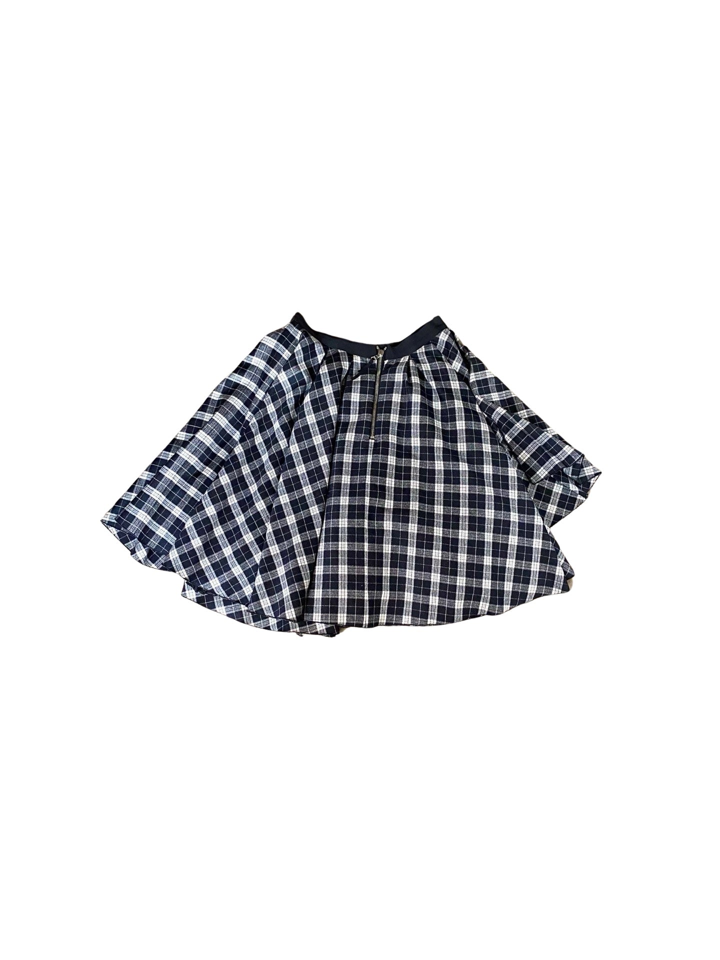 D&G Black and White Plaid Wool Skirt 90’s