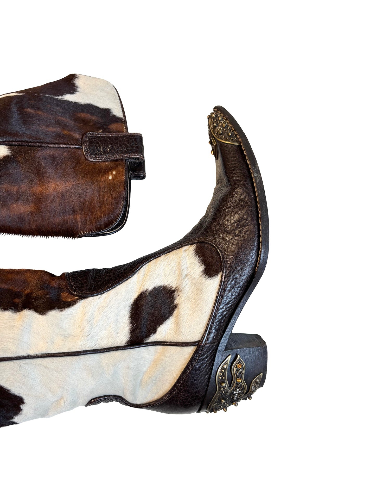 Vintage Vincini Cowhide Western Boots