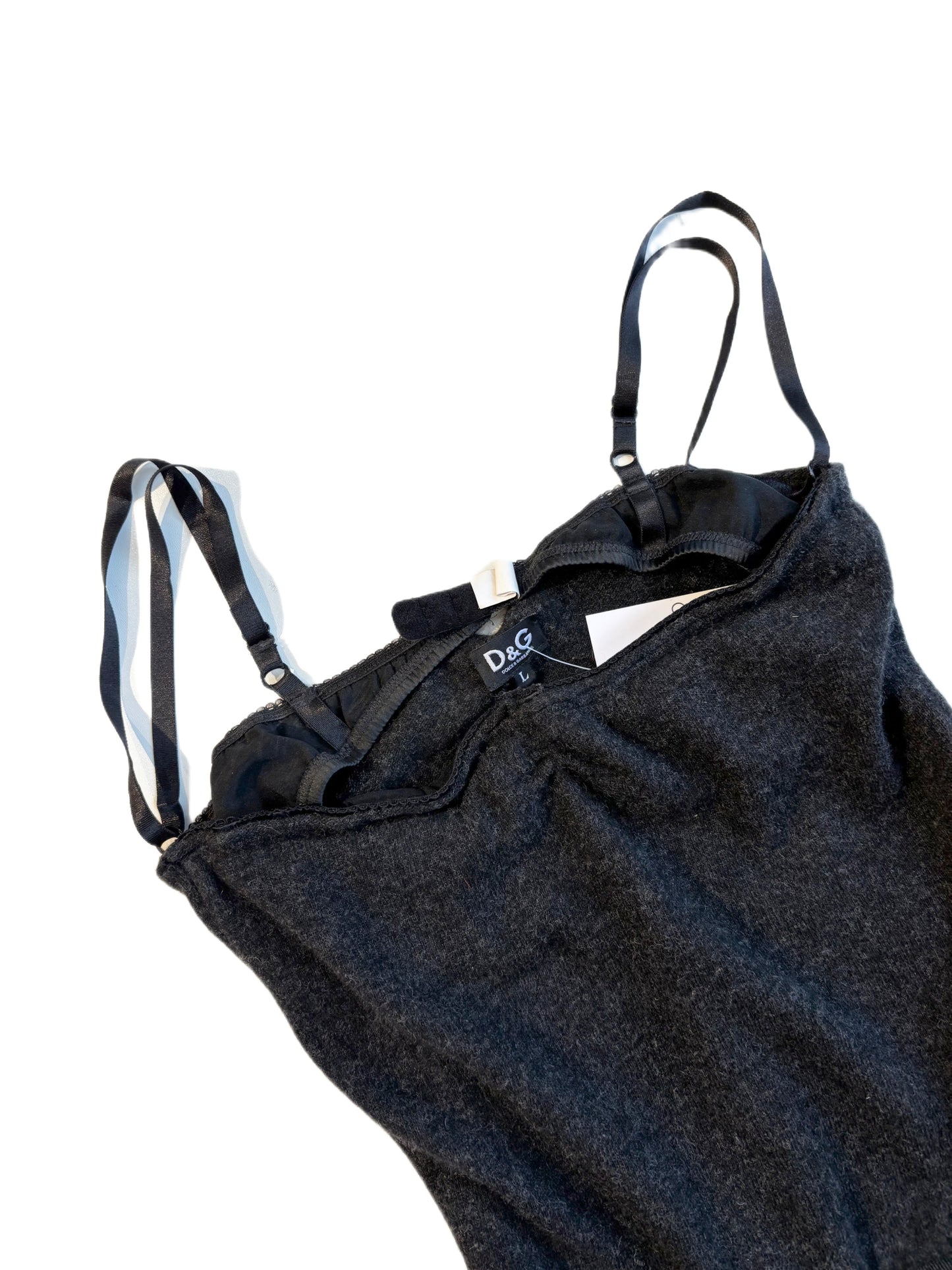 Dolce & Gabbana Charcoal Knit Top