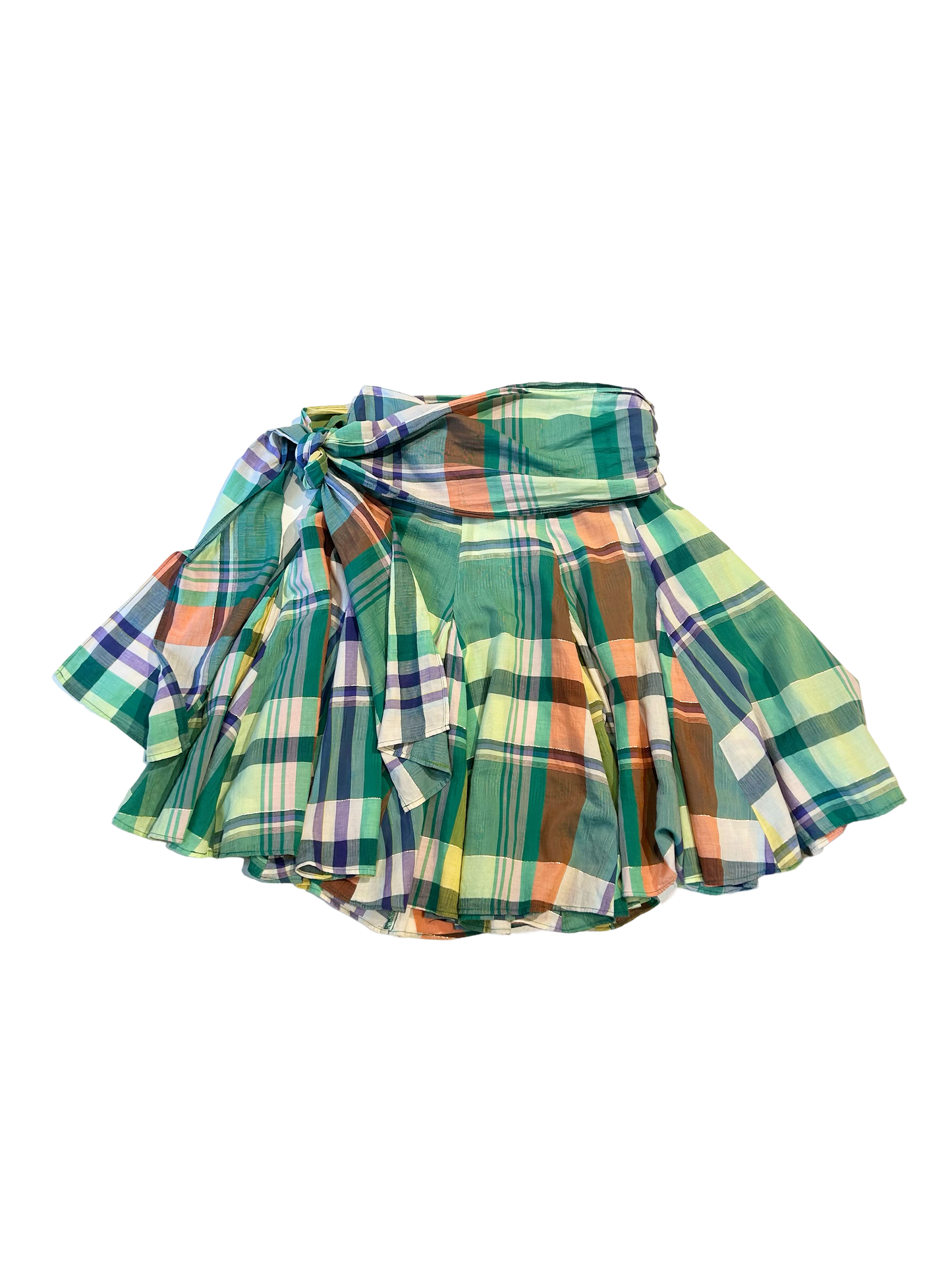 Moschino multi colored checked midi skirt