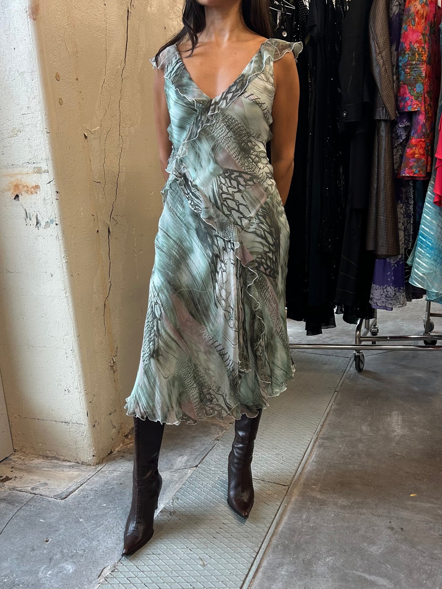 Dreamy silk midi dress