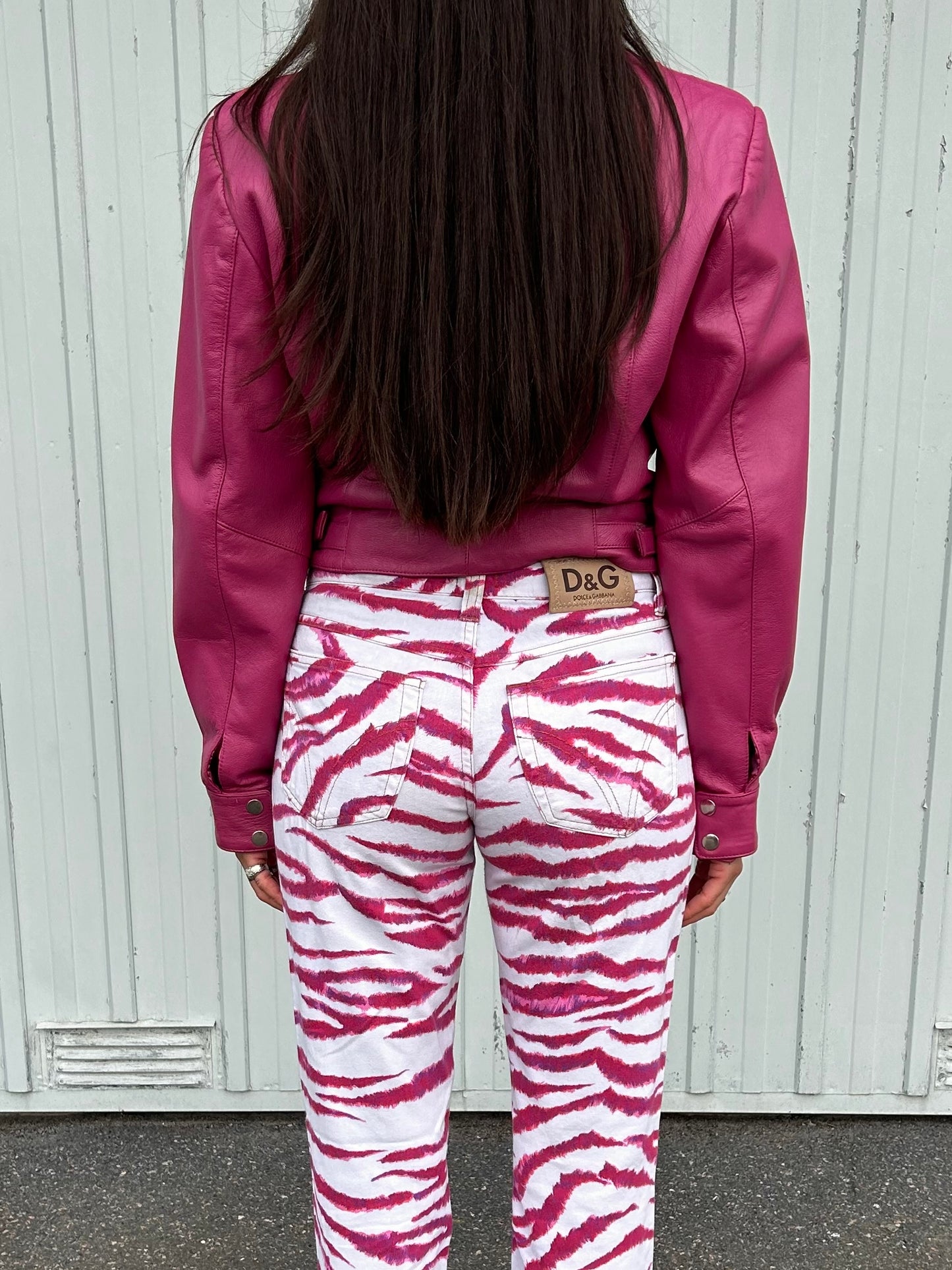 Dolce & Gabbana Y2K zebra trousers