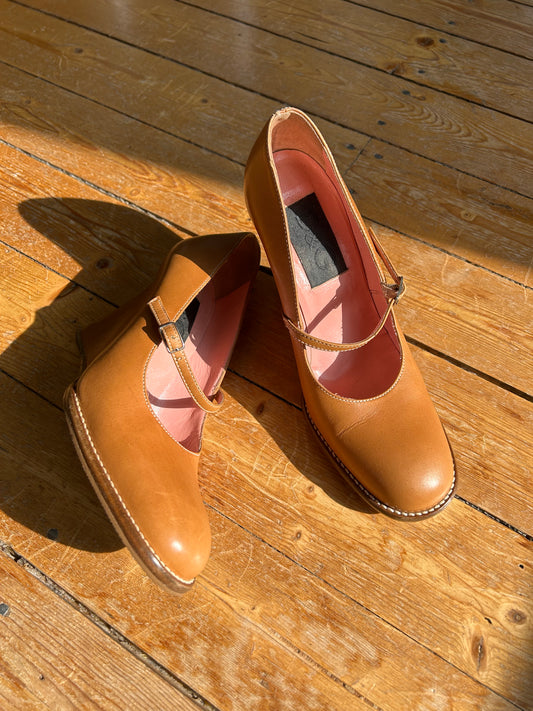 D&G Mary Jane Leather Wedges early 2000s