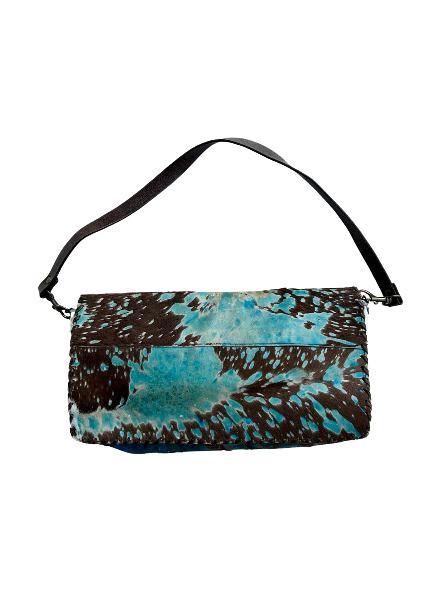 Cows skin shoulder clutch