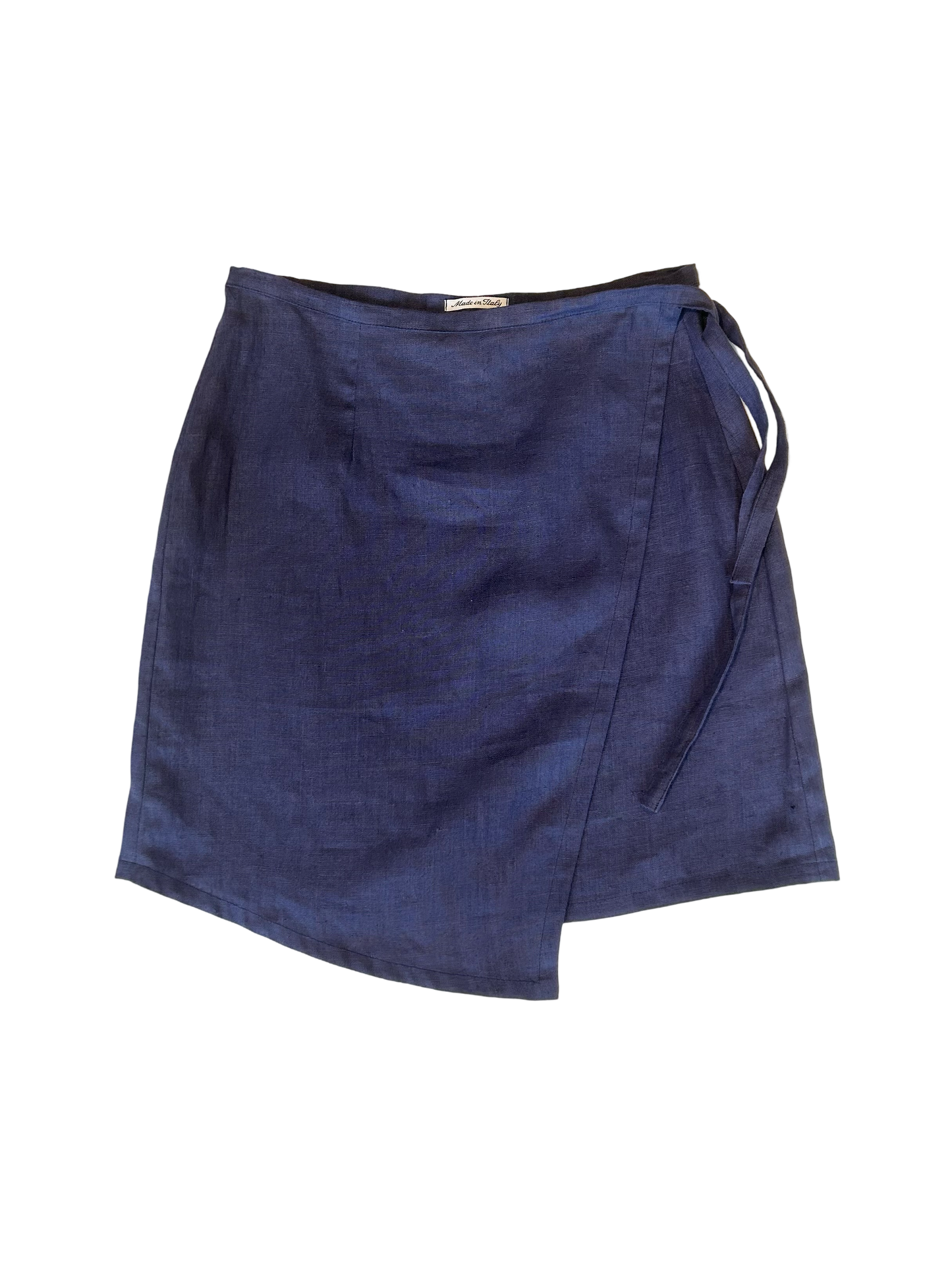 Fendi linen mini wrap skirt