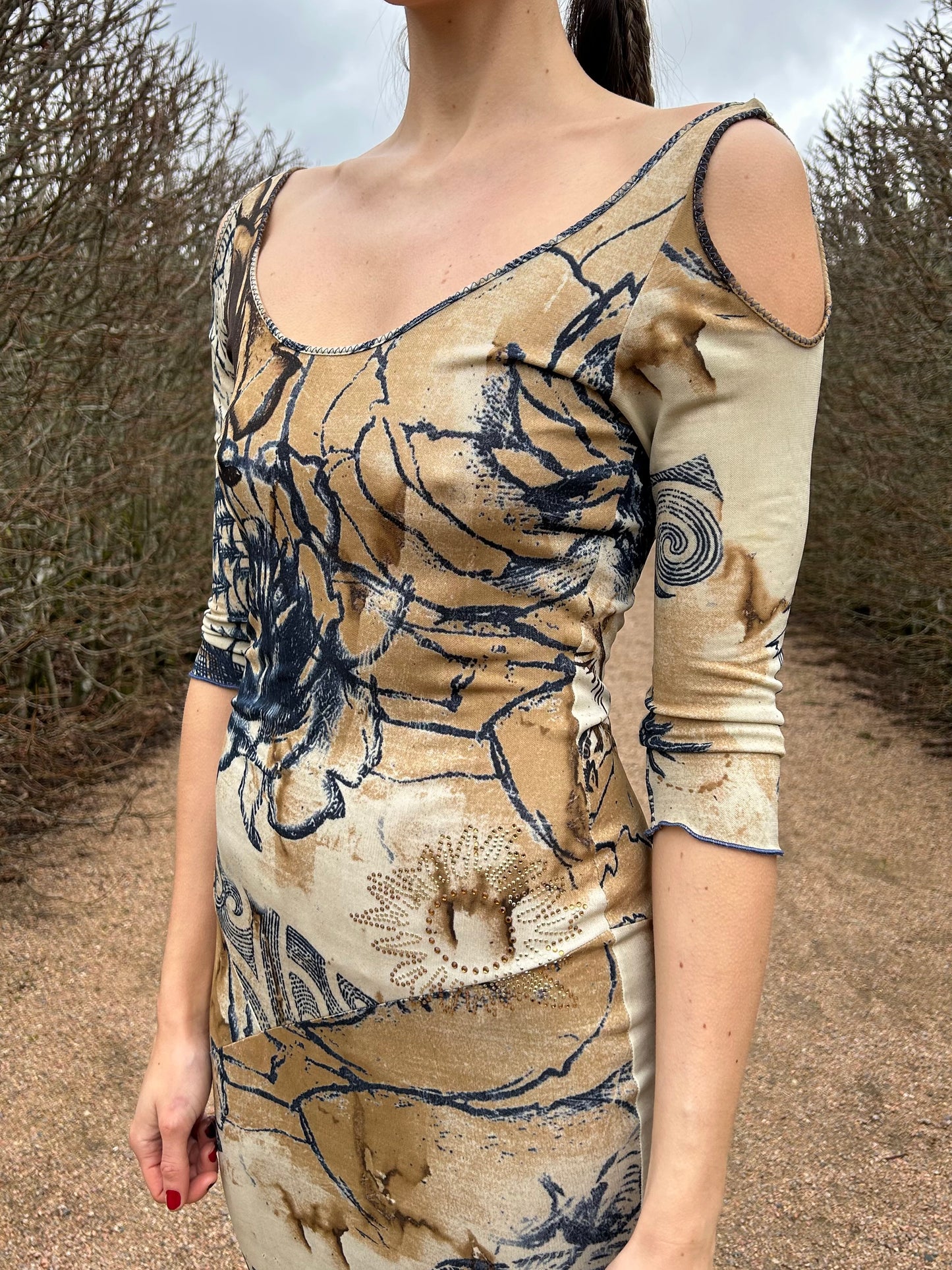 Roberto Cavalli S/S 2003 tattoo dress