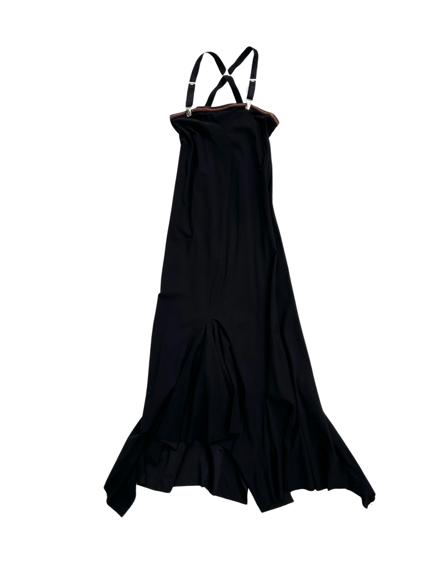 Marithe + Francois Girbaud dungaree maxi dress