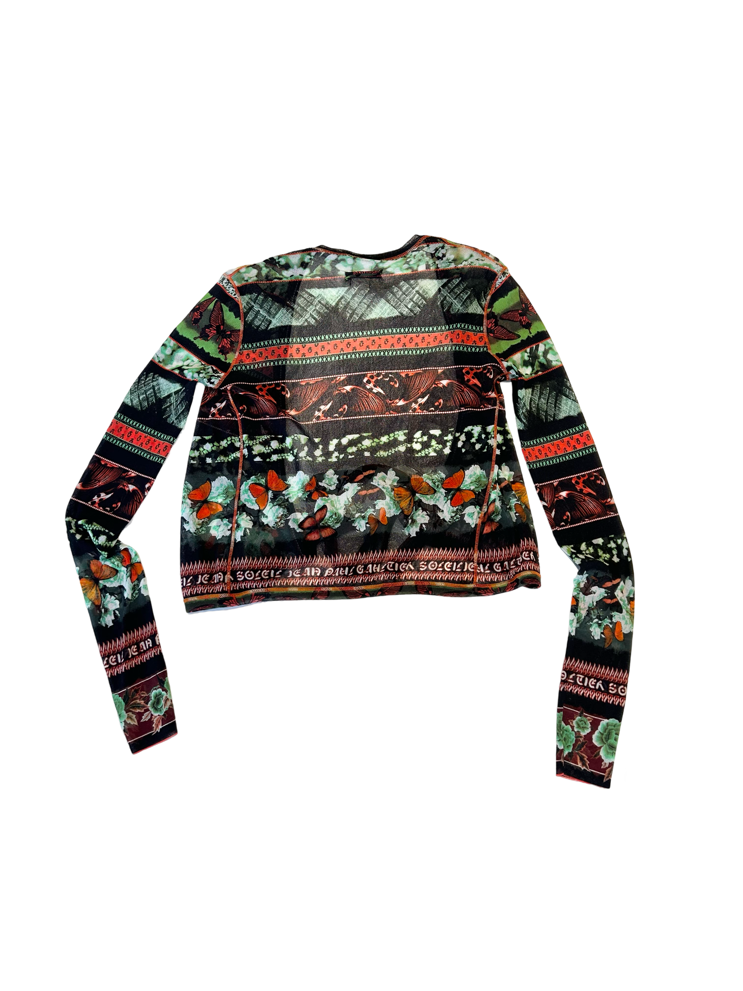 Jean Paul Gaultier butterfly mesh wrap set