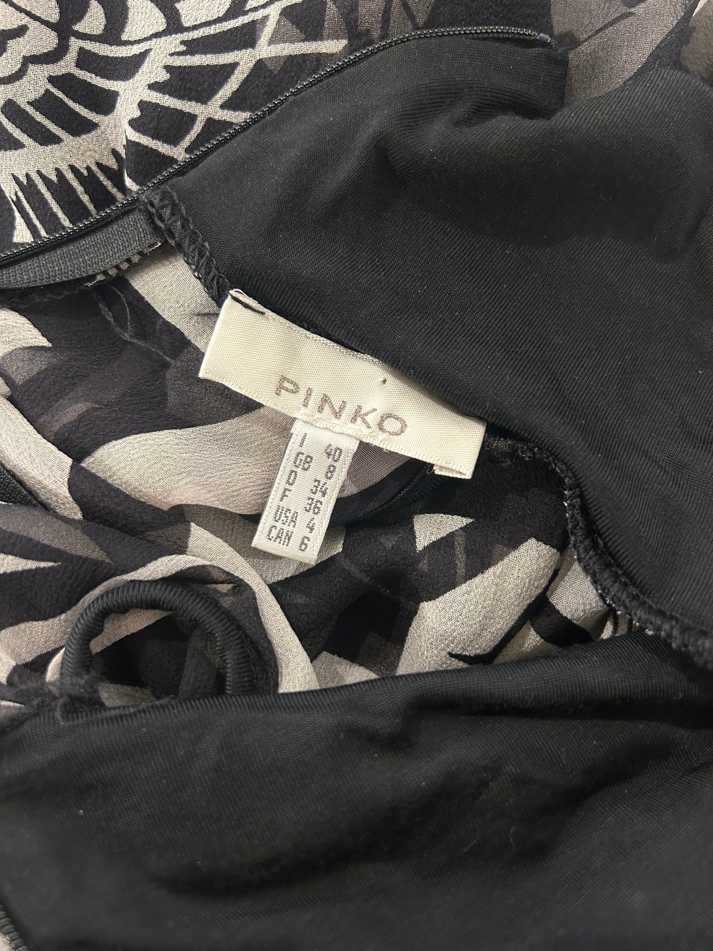 Vintage PINKO Mesh High Neck Dress