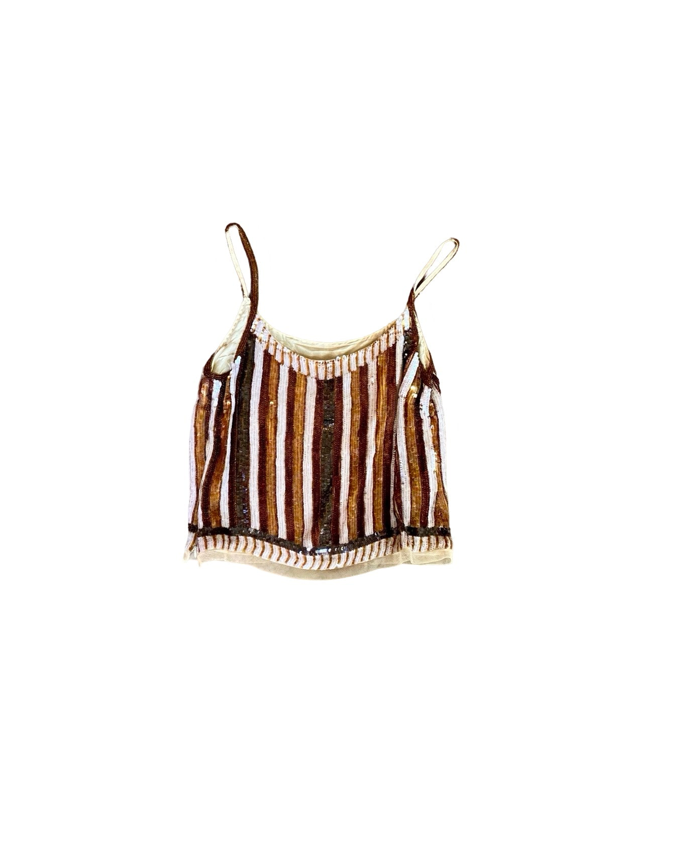 Handmade Beaded rare Sequin Top 90’s