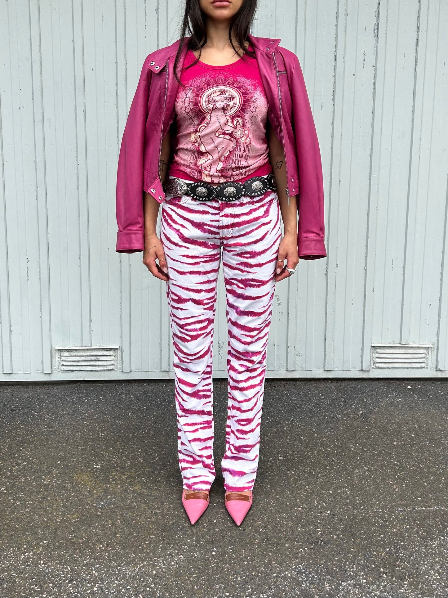 Dolce & Gabbana Y2K zebra trousers