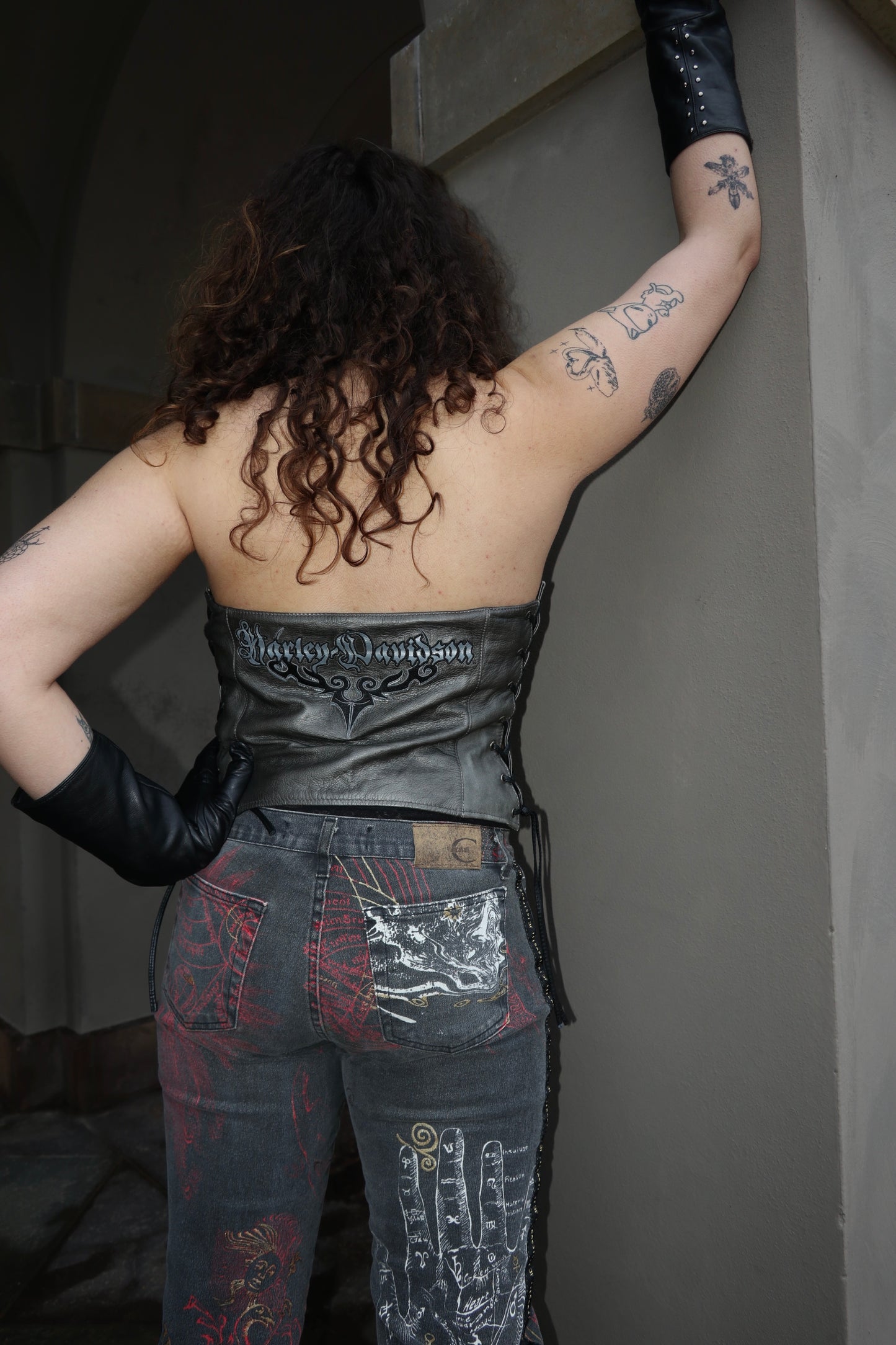 Harley Davidson Leather Top
