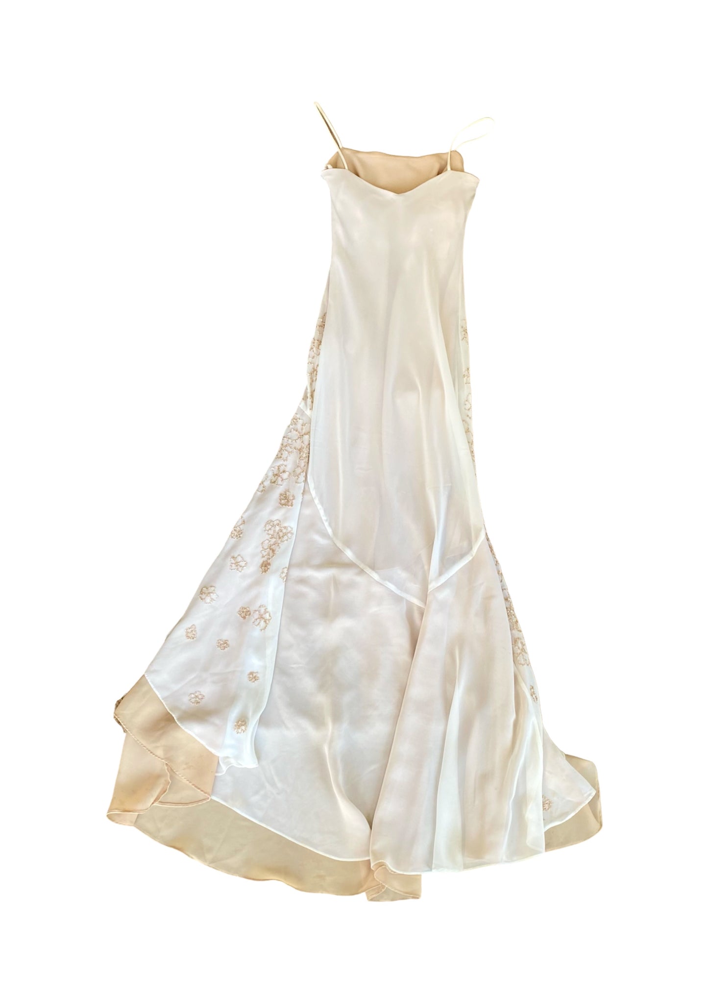 Romantic Beaded Maxi Dress 90’s