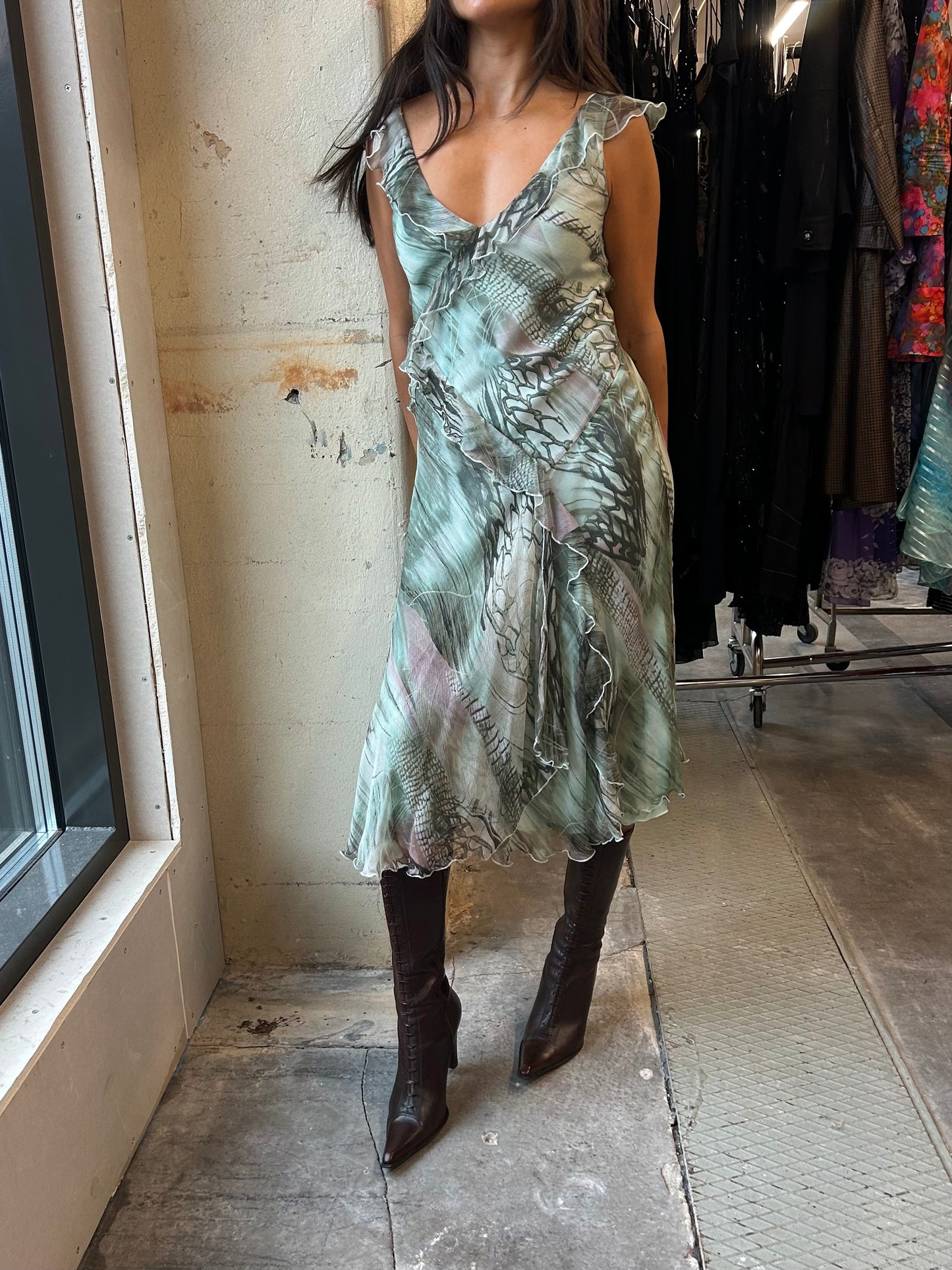 Dreamy silk midi dress