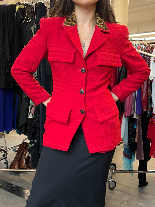 DIOR Red Hot Fitted Blazer 80´s
