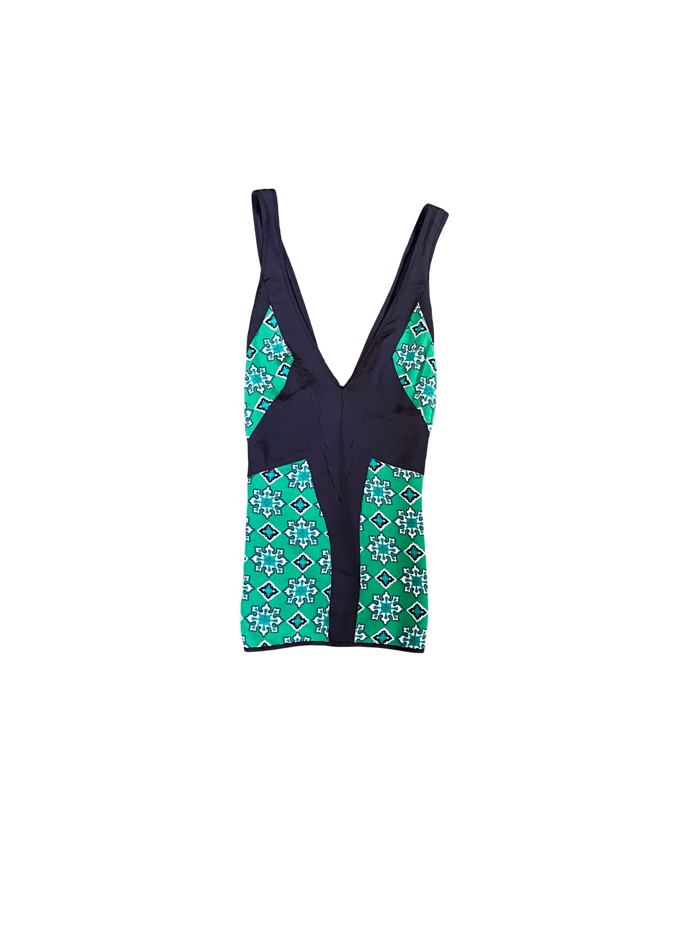 Balenciaga Mosaic Silk Top Y2K