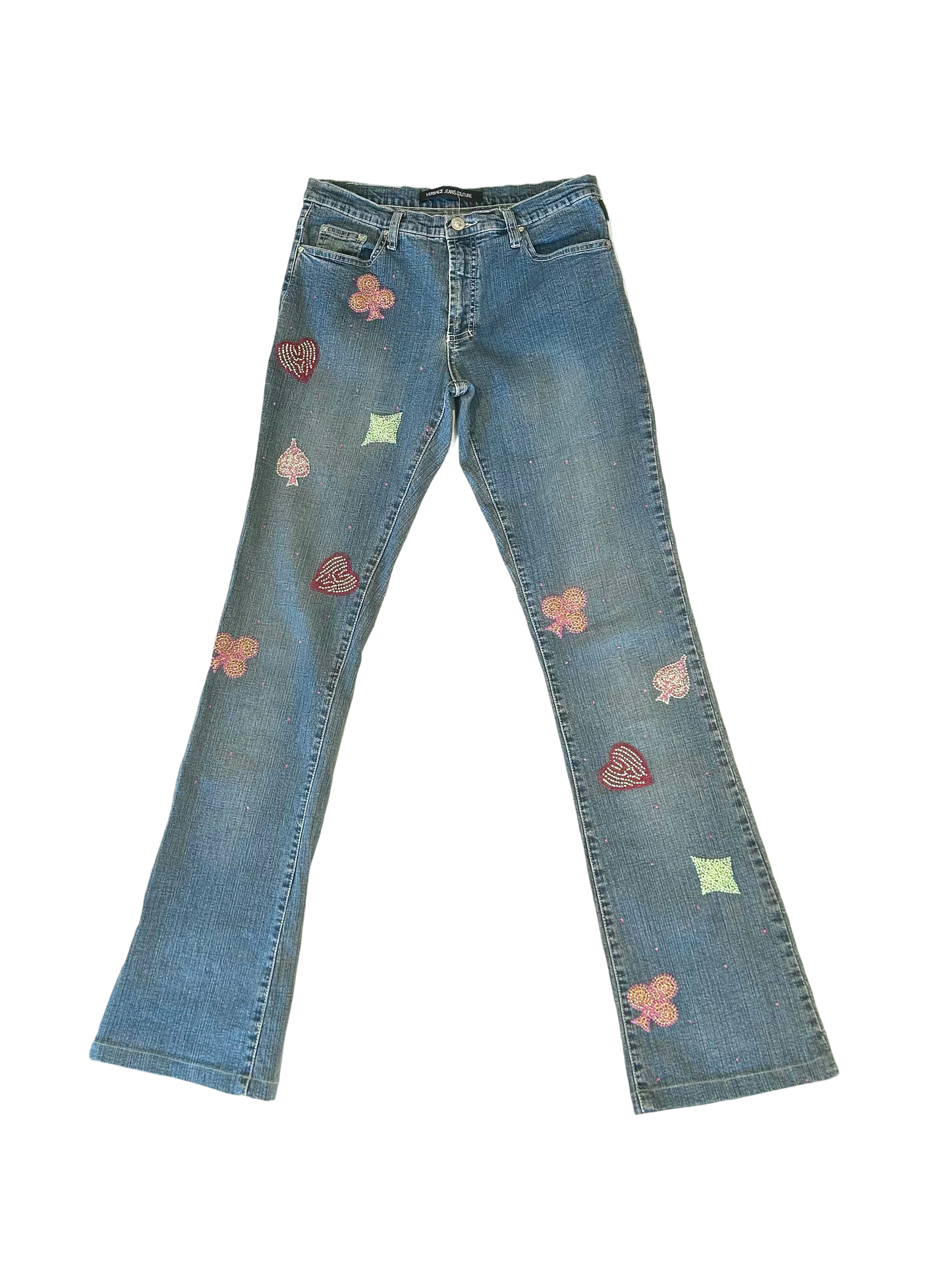 Versace Y2K embellished bootcut jeans