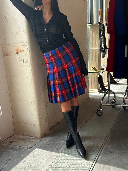 ESCADA wool pleated skirt