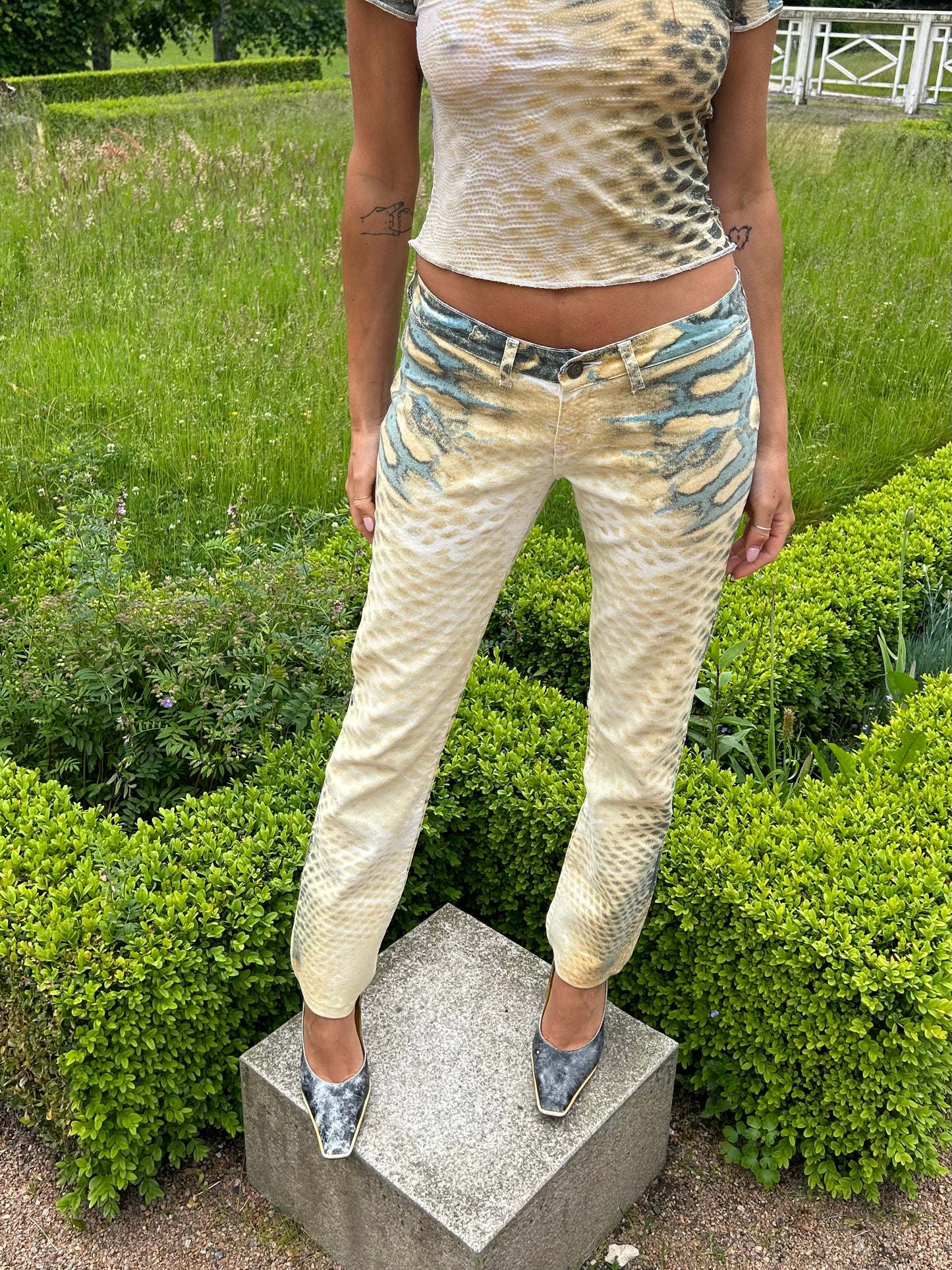 Roberto Cavalli Y2K reptile set