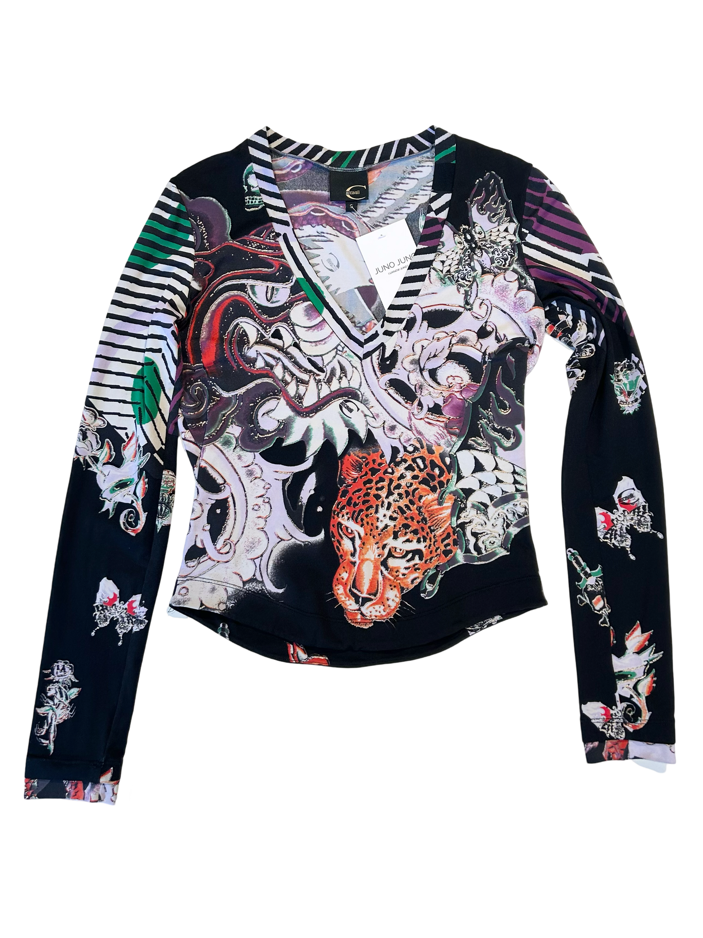 Just Cavalli grunge print top