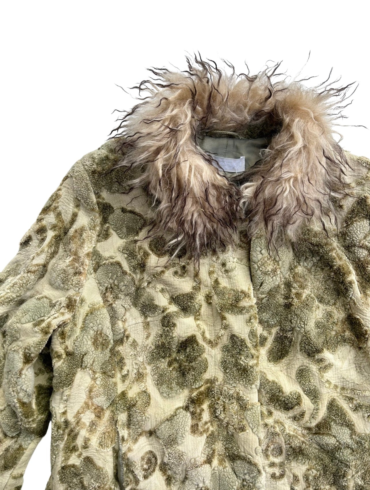 Wool & mohair combo green jacket