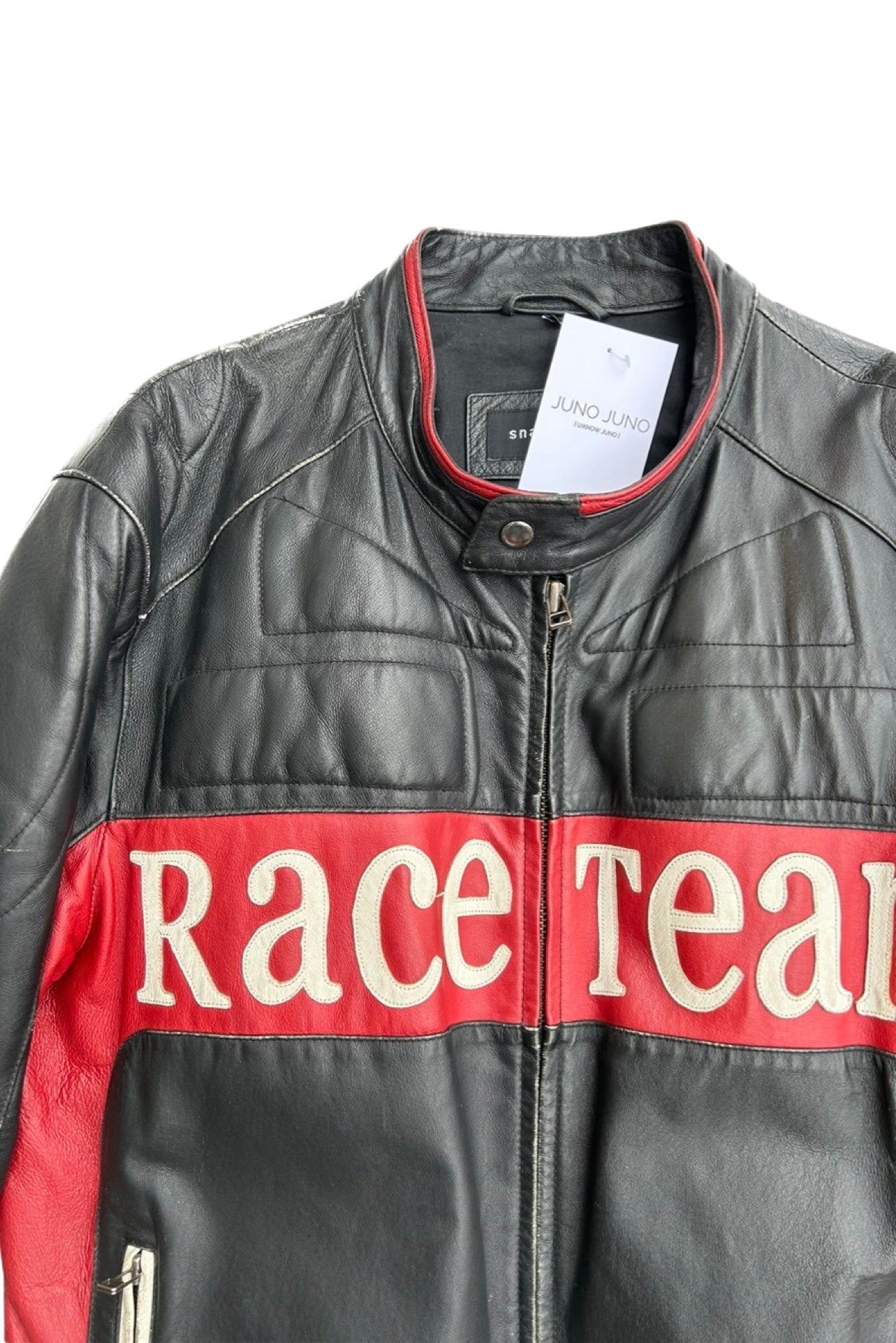 Moto biker leather jacket