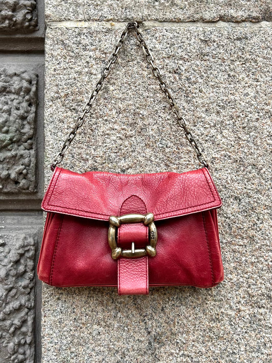 Dolce & Gabbana Maroon chain shoulder bag
