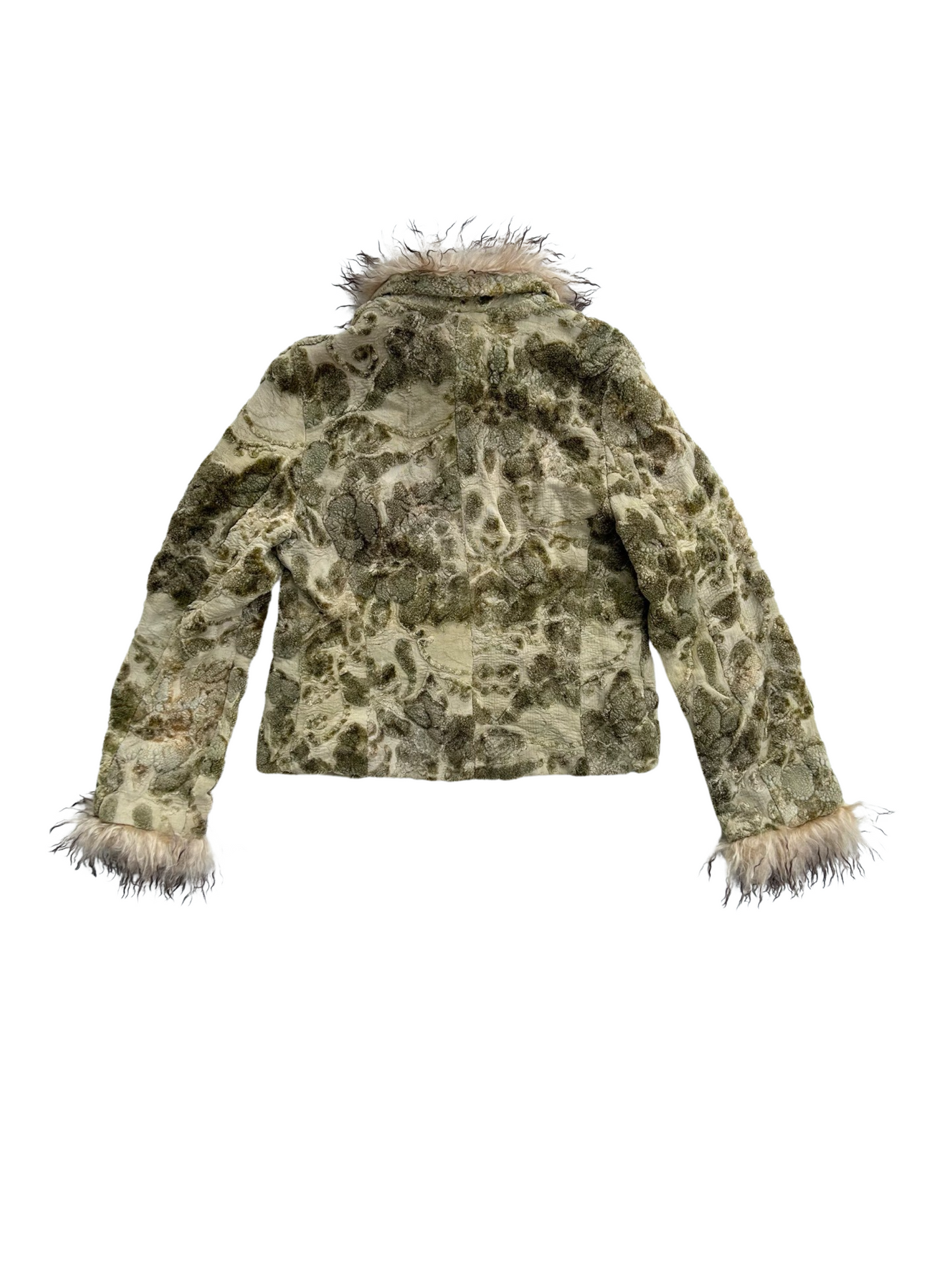 Wool & mohair combo green jacket
