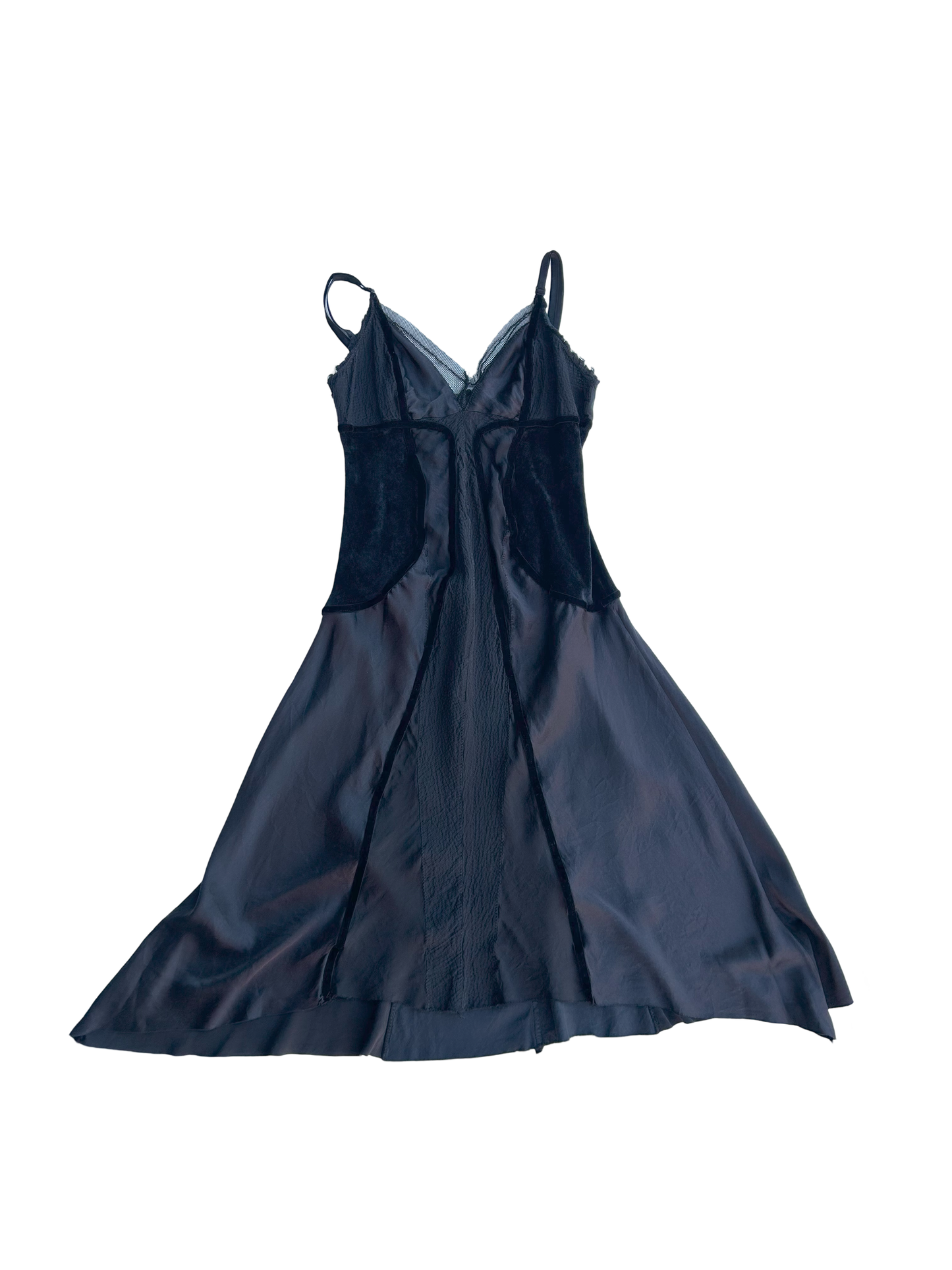 Asymmetrical silk summer dress