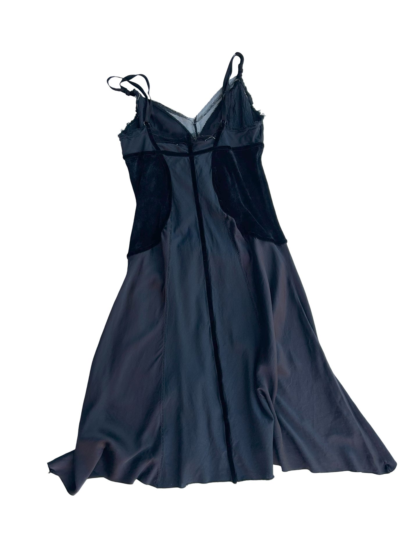 Asymmetrical silk summer dress