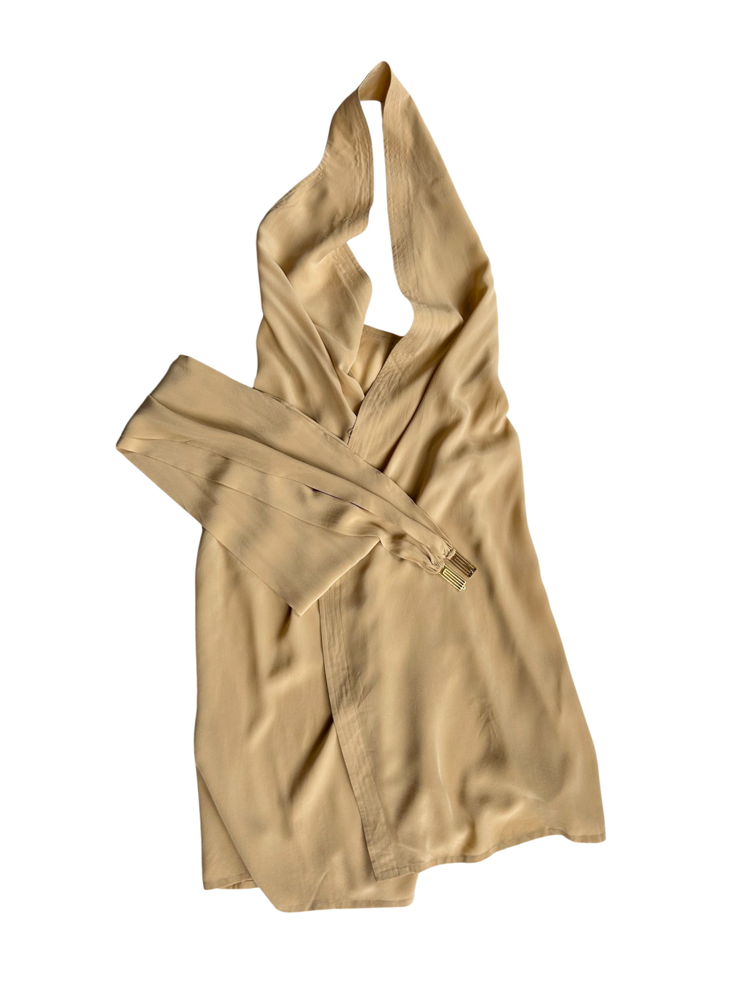 Italian silk wrap dress Viamaggio Massimo Rebecchi