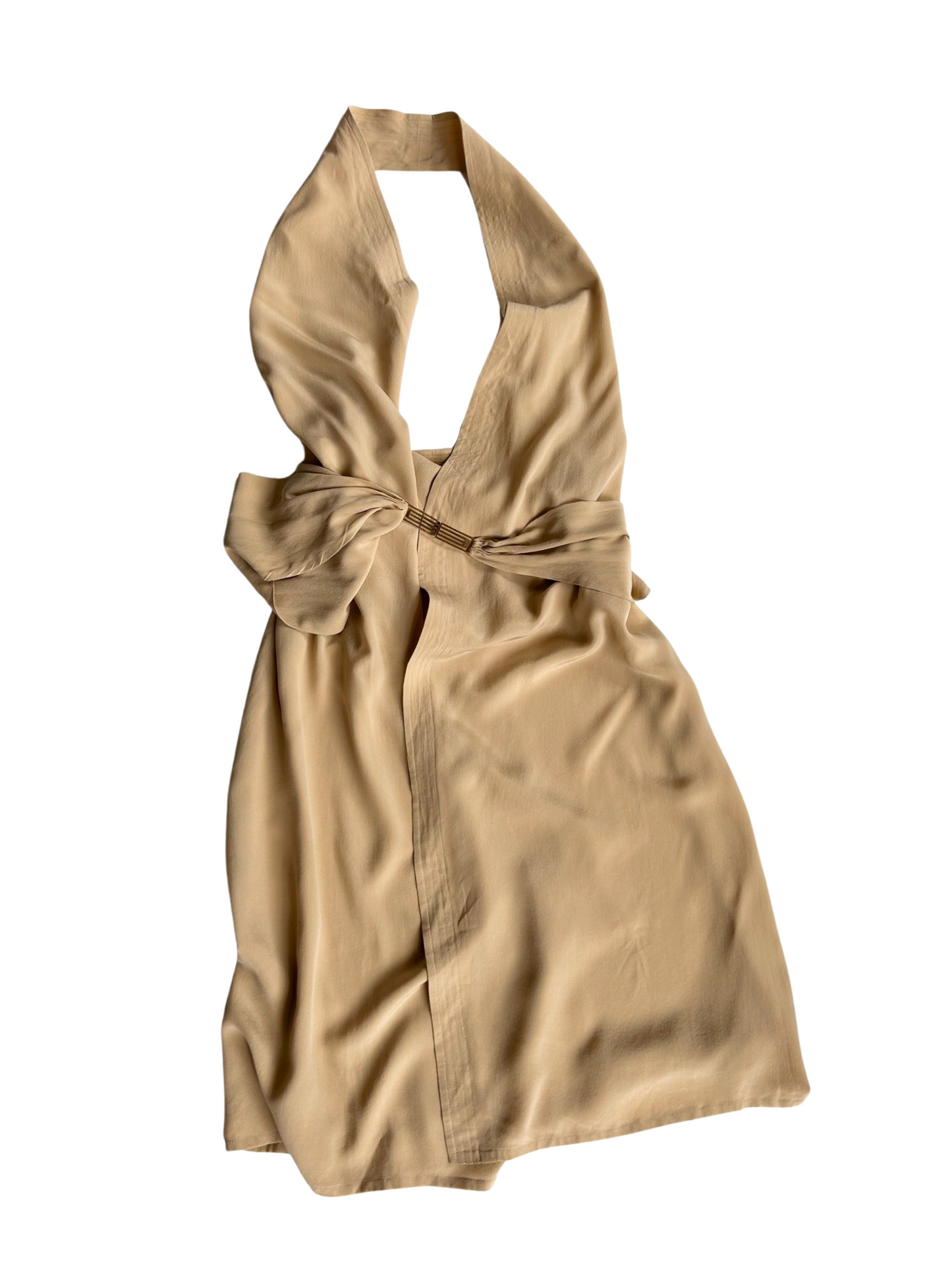 Italian silk wrap dress Viamaggio Massimo Rebecchi