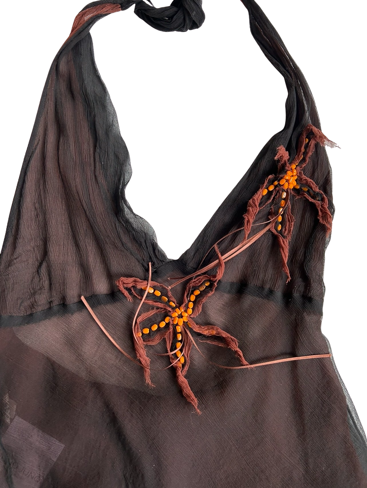 Silk skirt and backless top set