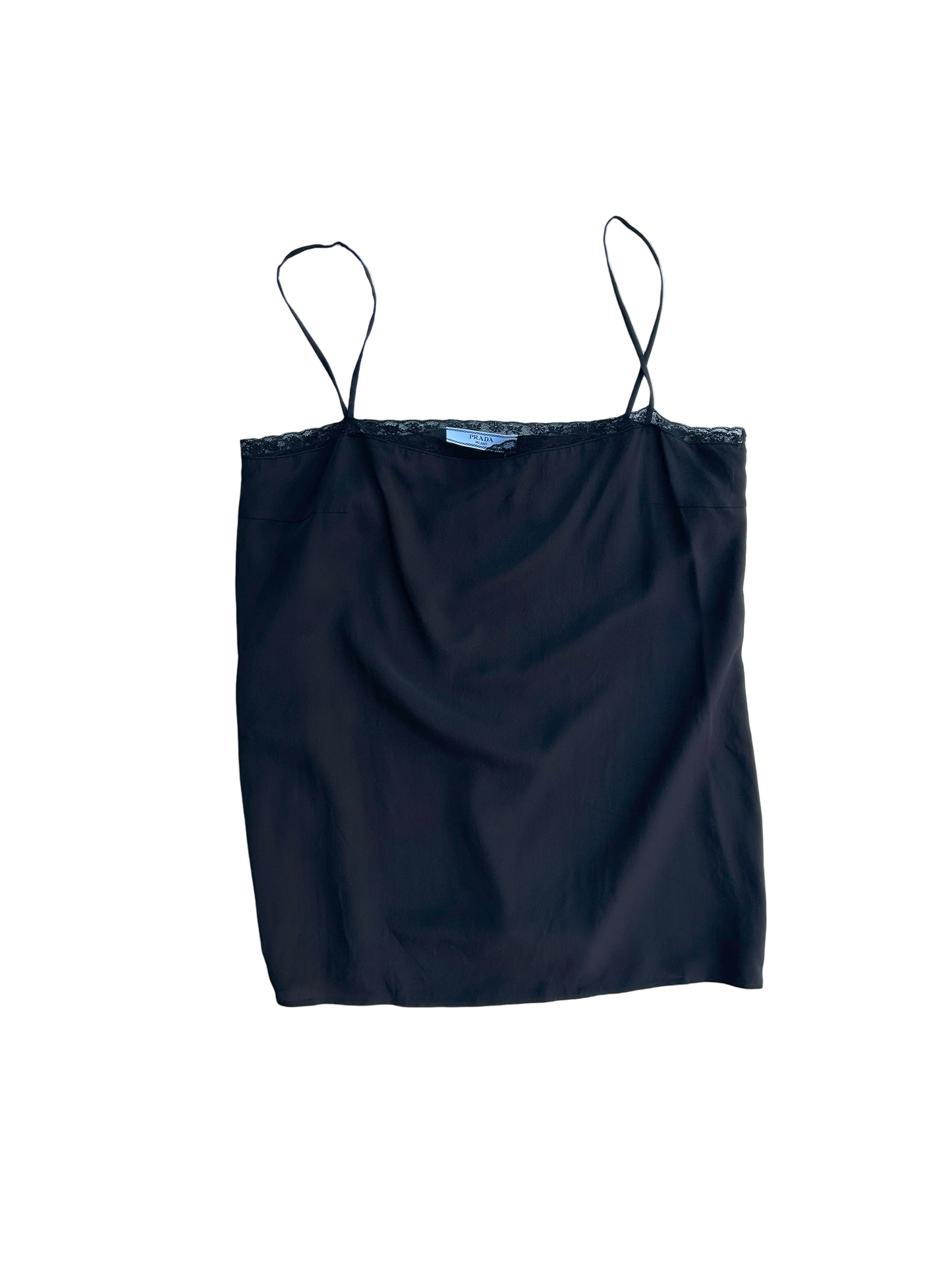 Prada neglige silk box top