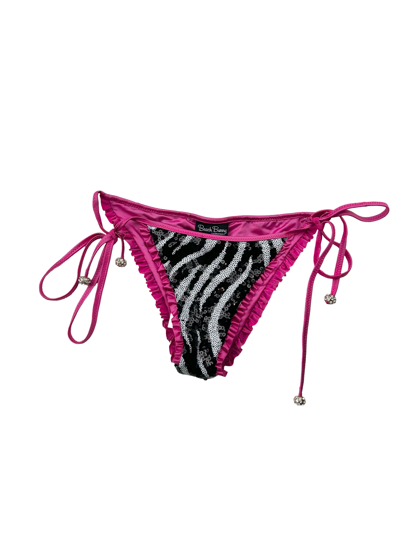 Beach Bunny zebra sequin bikini