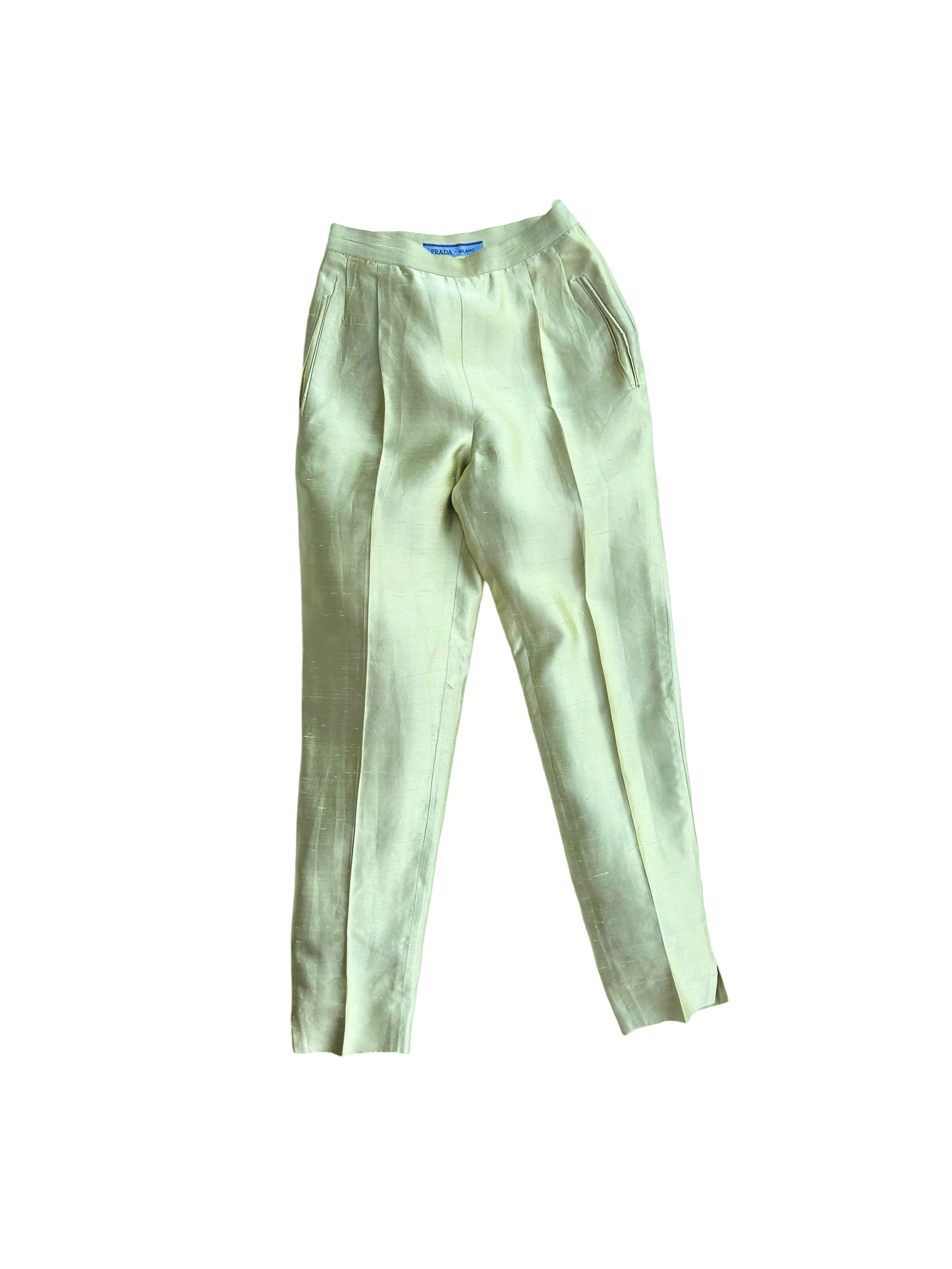 Prada structures silk chinos